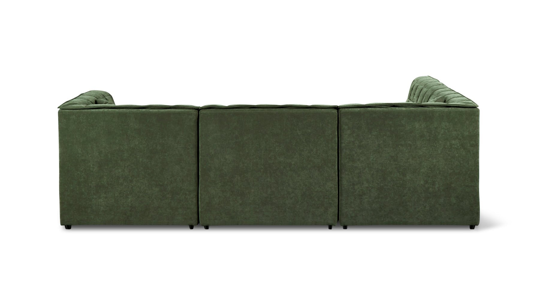 Quilt 4-Piece Modular Sectional, Open, Moss - Image 7