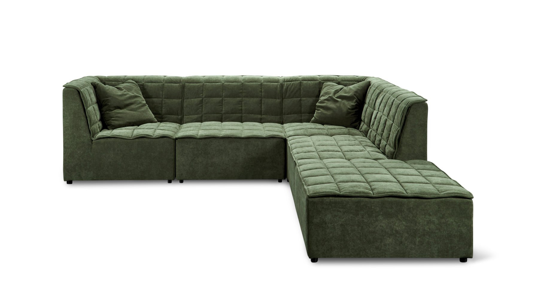 Quilt 5-Piece Modular Sectional, Moss_image