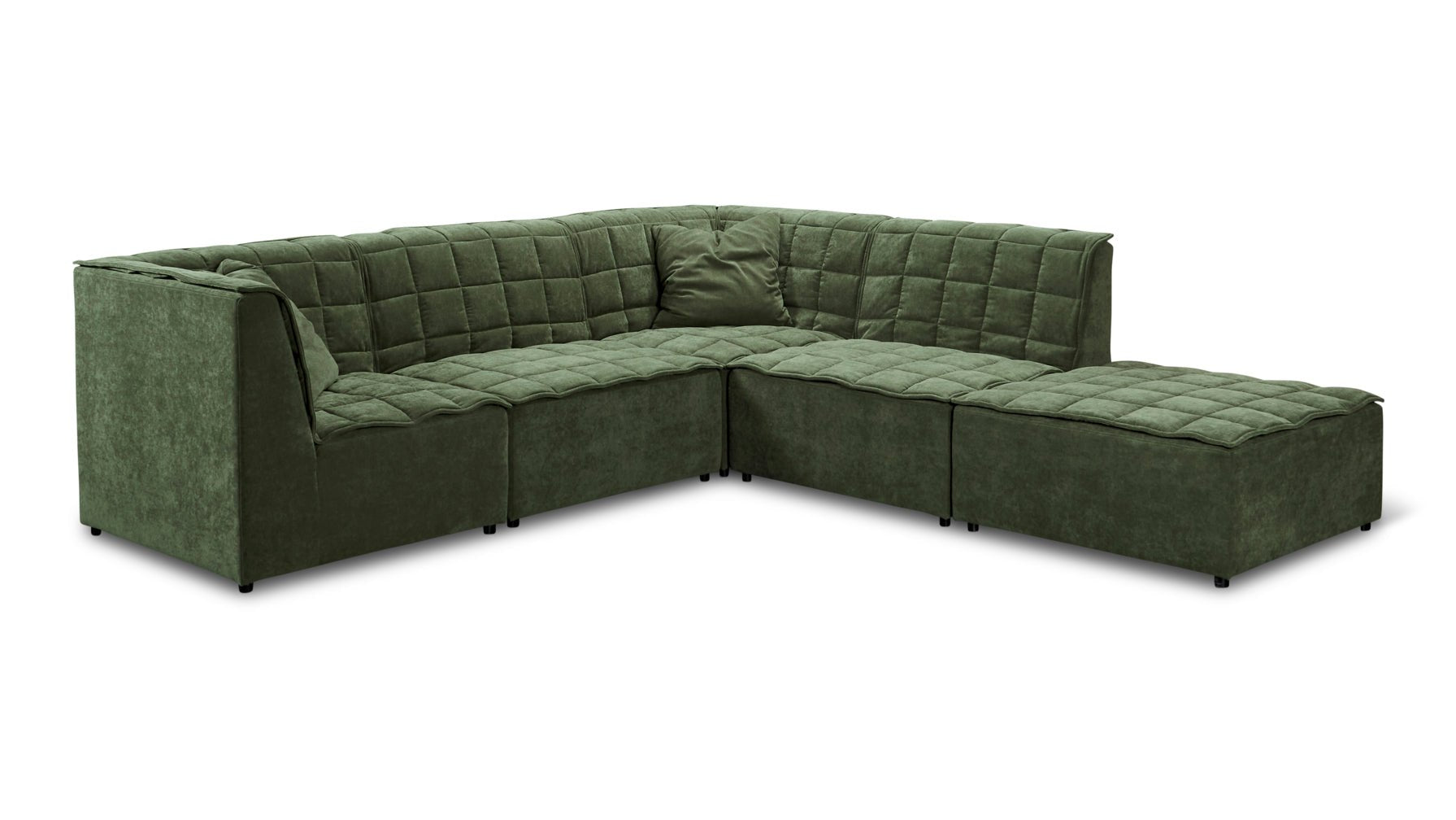 Quilt 5-Piece Modular Sectional, Moss_image