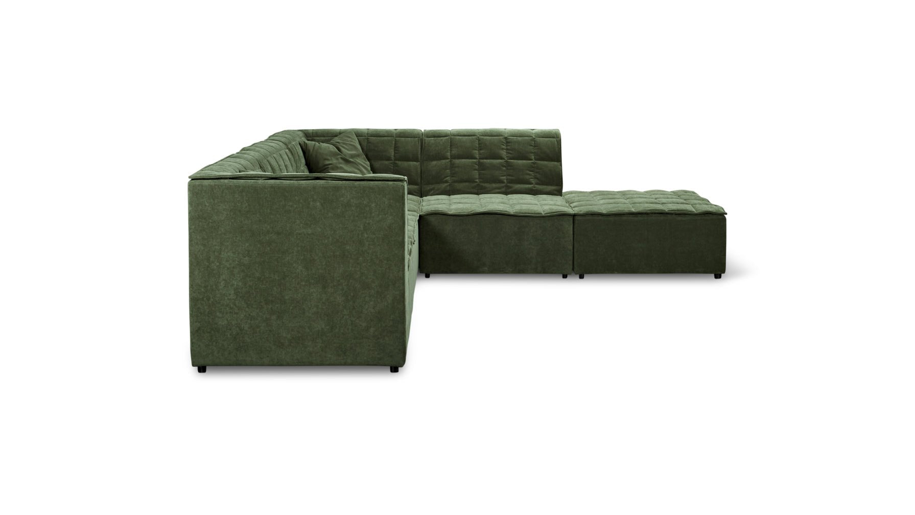 Quilt 5-Piece Modular Sectional, Moss - Image 8