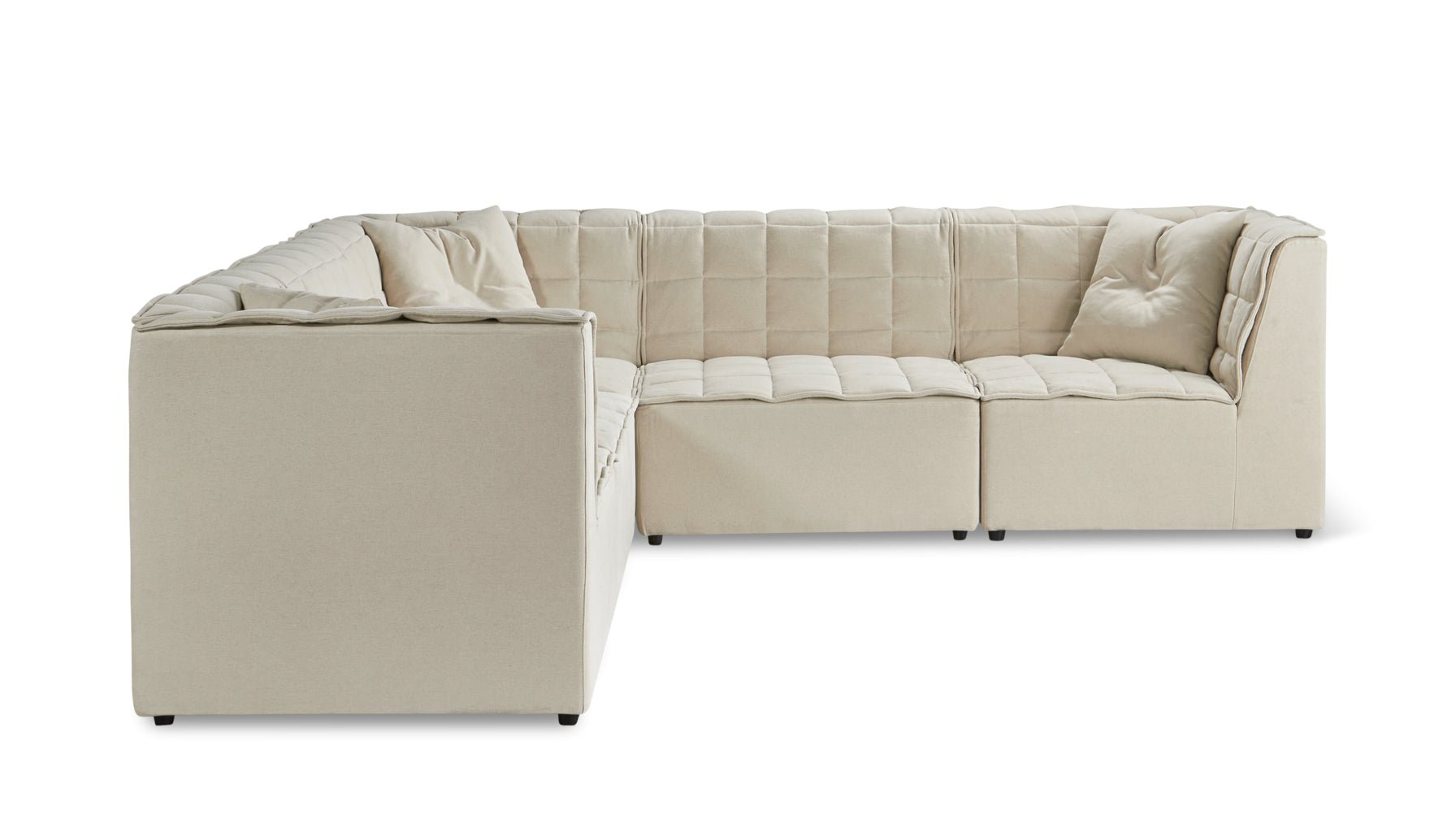 Quilt 5-Piece Modular Sectional Closed, Fawn_image