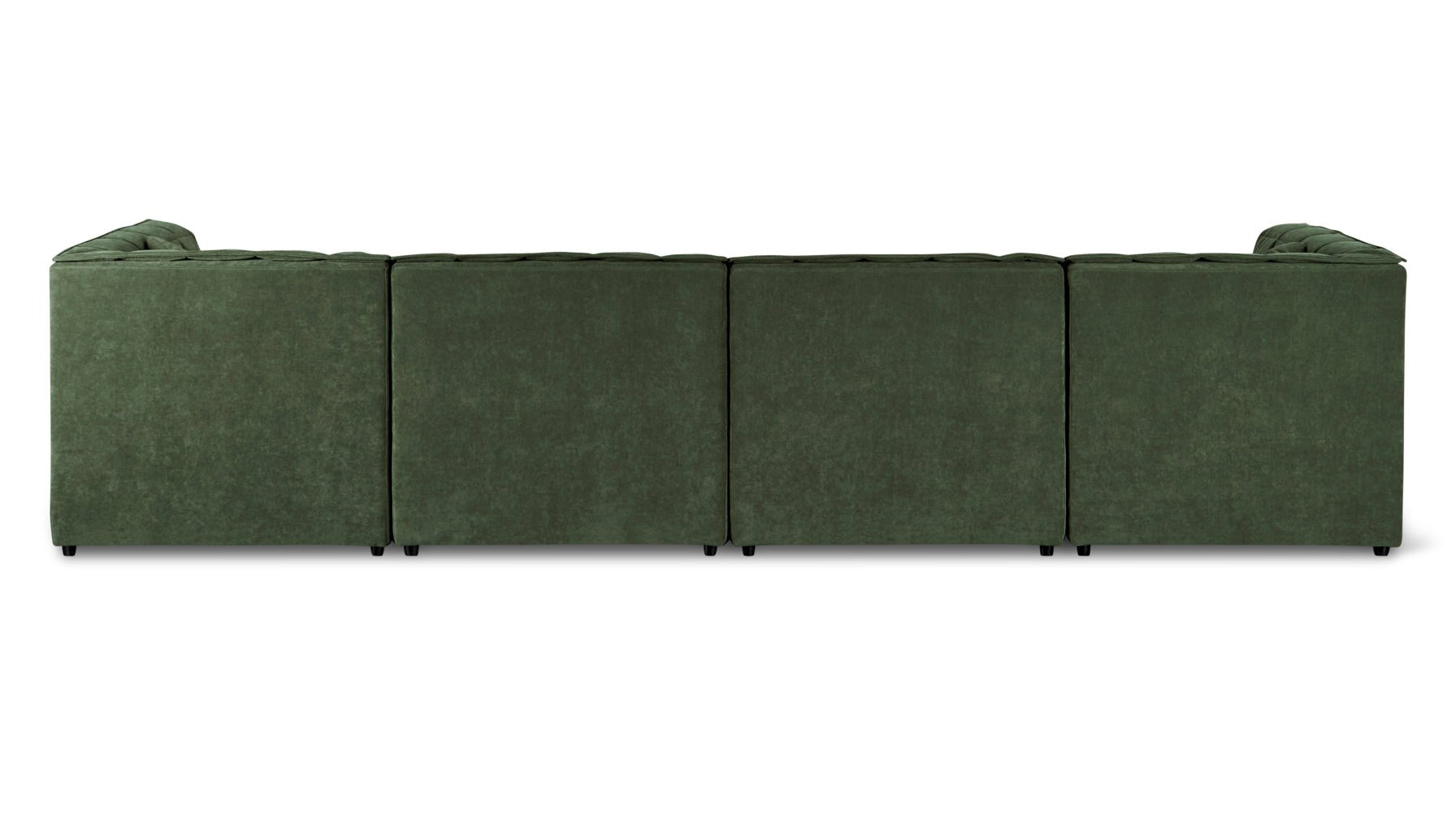 Quilt 6-Piece Modular U-Shaped Sectional, Moss - Image 8