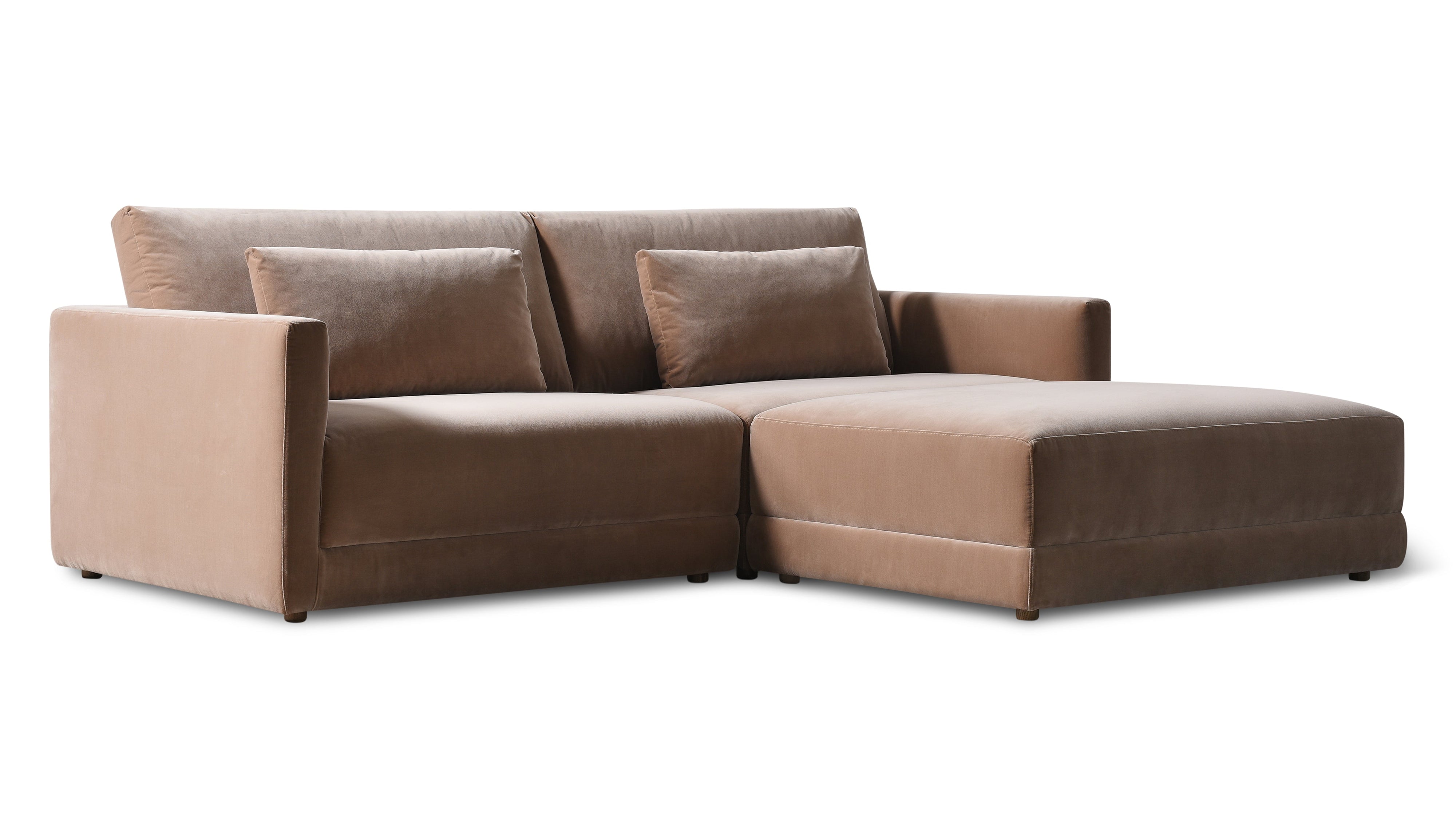 Wind Down 3-Piece Modular Sectional, Doe - Image 8