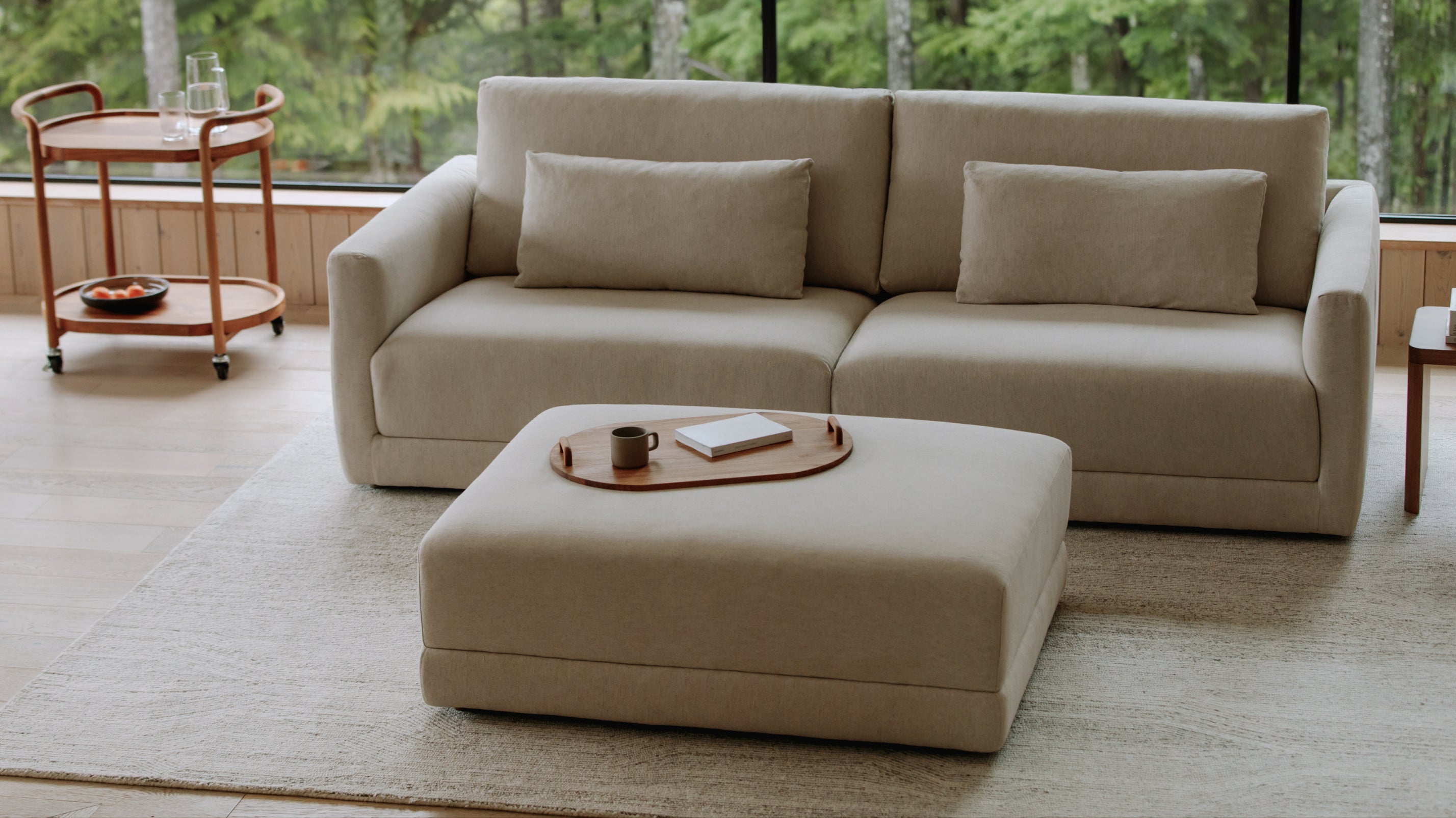 Wind Down 3-Piece Modular Sectional, Beach - Image 2