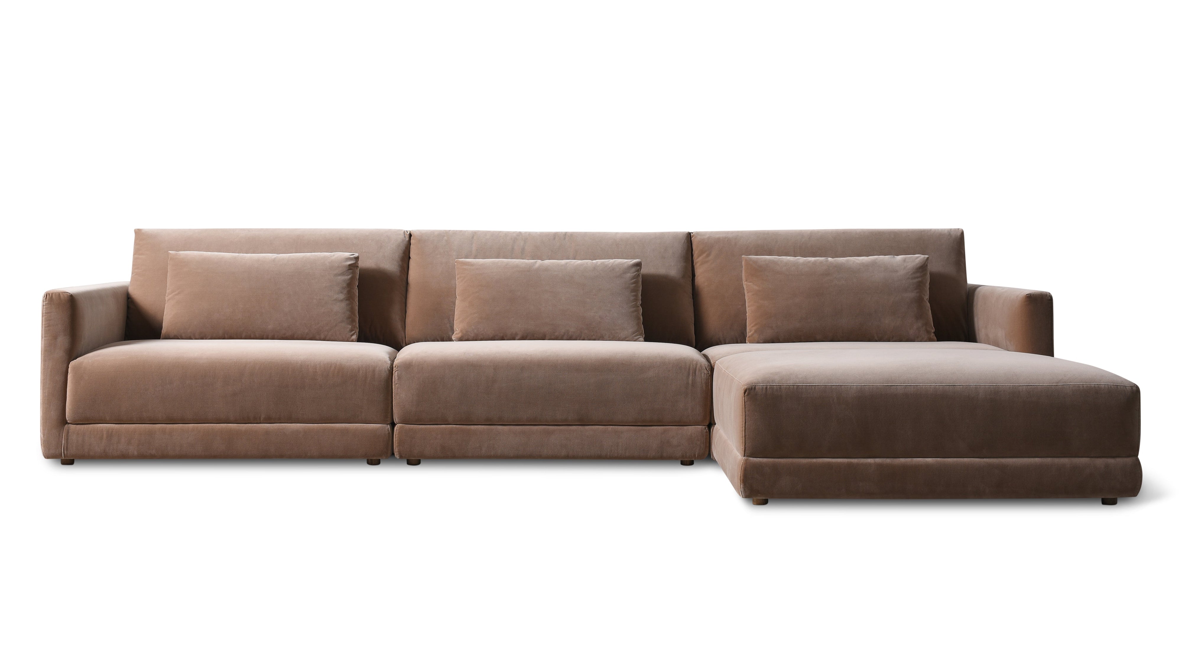 Wind Down 4-Piece Modular Sectional, Doe - Image 1