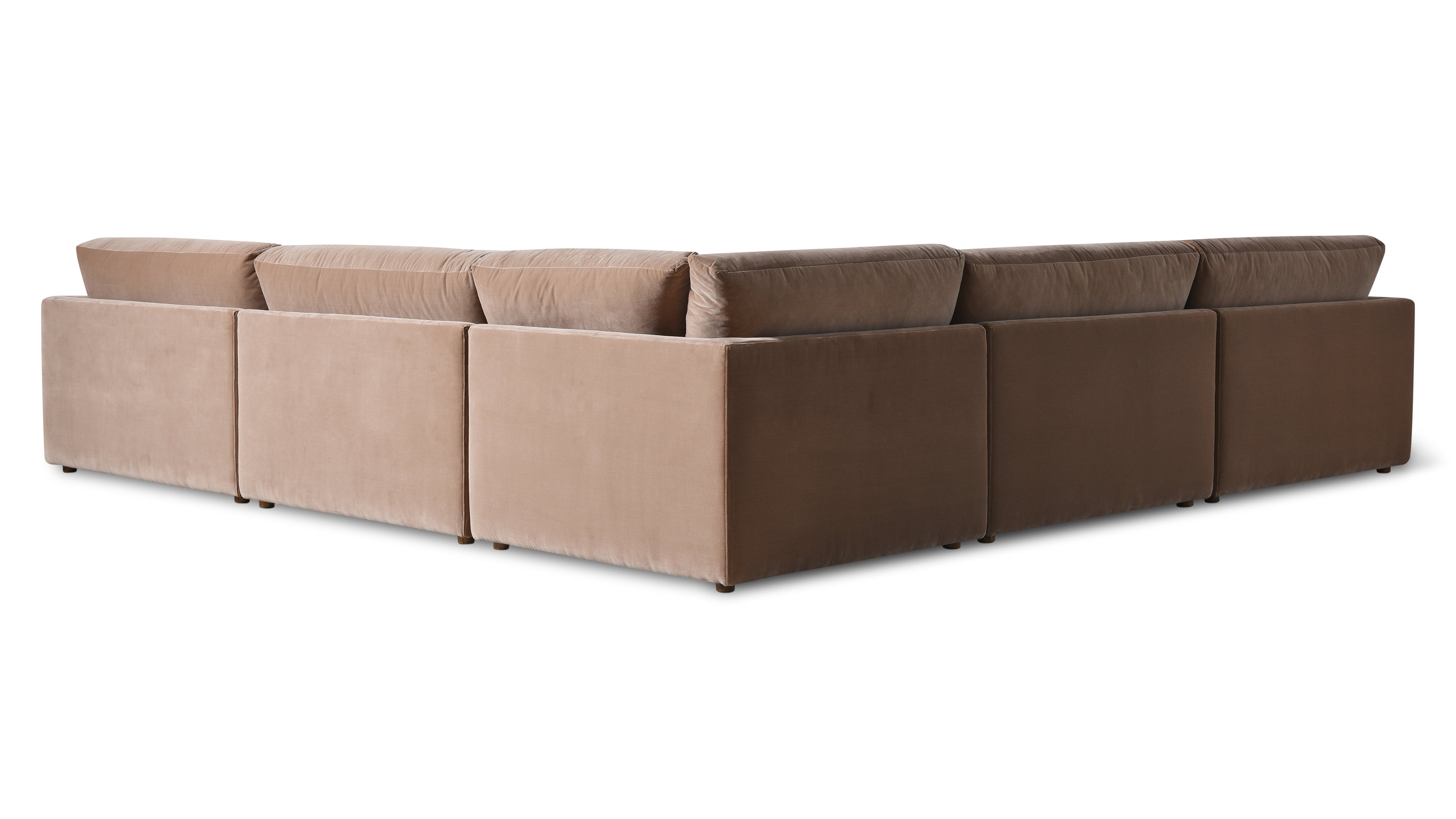 Wind Down 5-Piece Modular Sectional Closed, Doe - Image 10