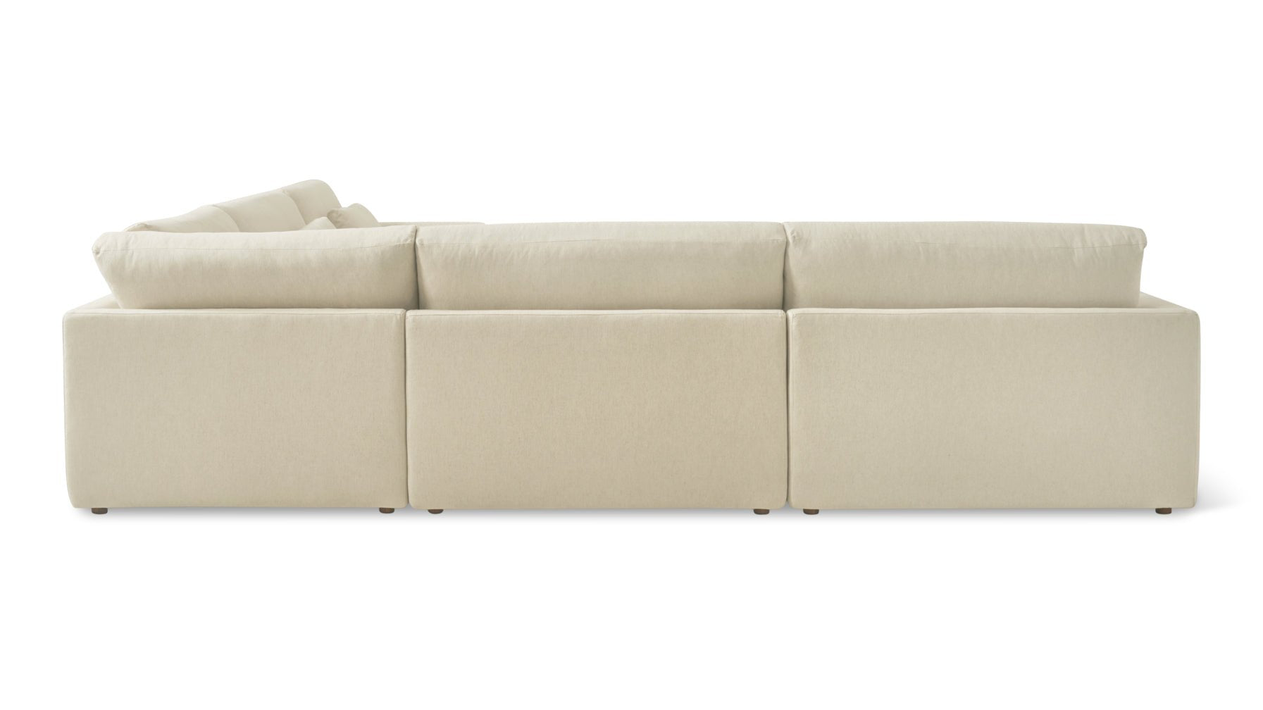 Wind Down 5-Piece Modular Sectional Closed, Beach - Image 11