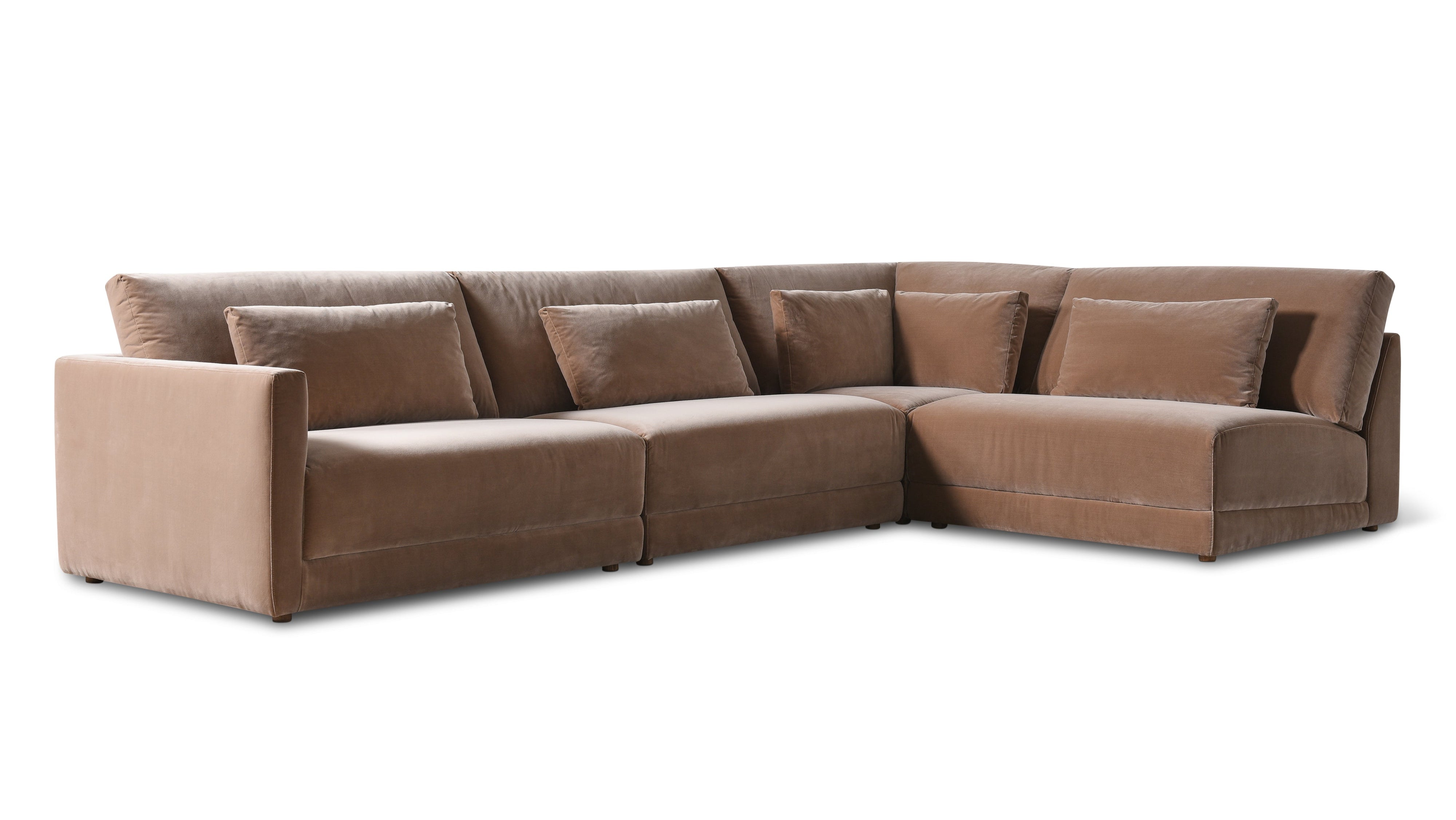 Wind Down 4-Piece Modular Sectional, Right, Doe - Image 9