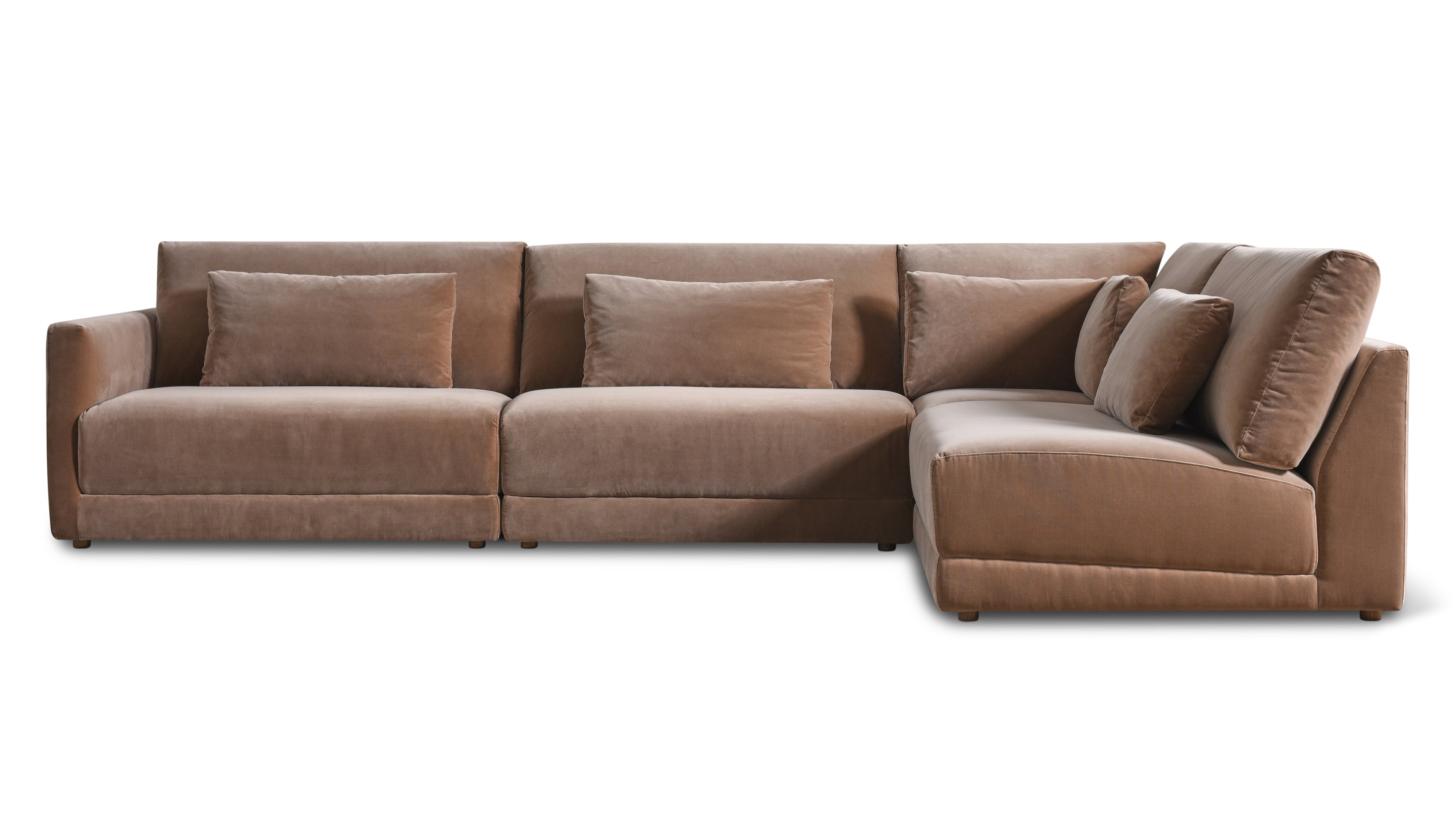 Wind Down 4-Piece Modular Sectional, Right, Doe - Image 1