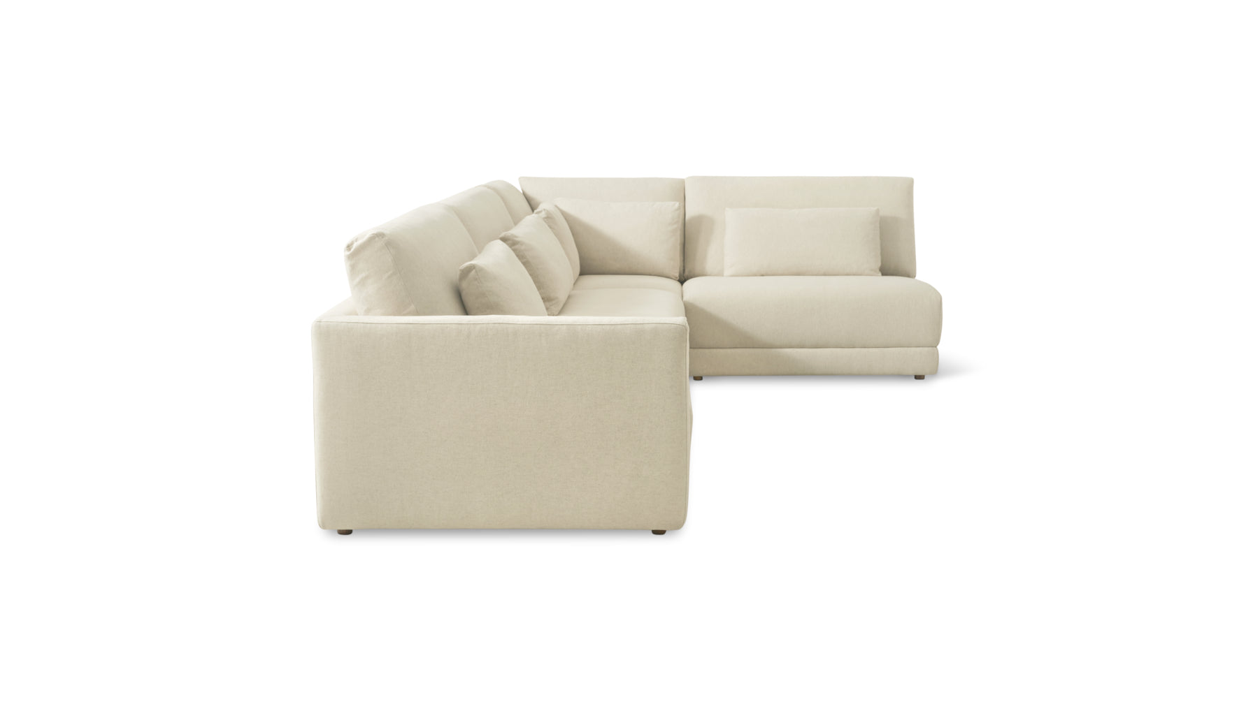 Wind Down 4-Piece Modular Sectional, Right, Beach - Image 9