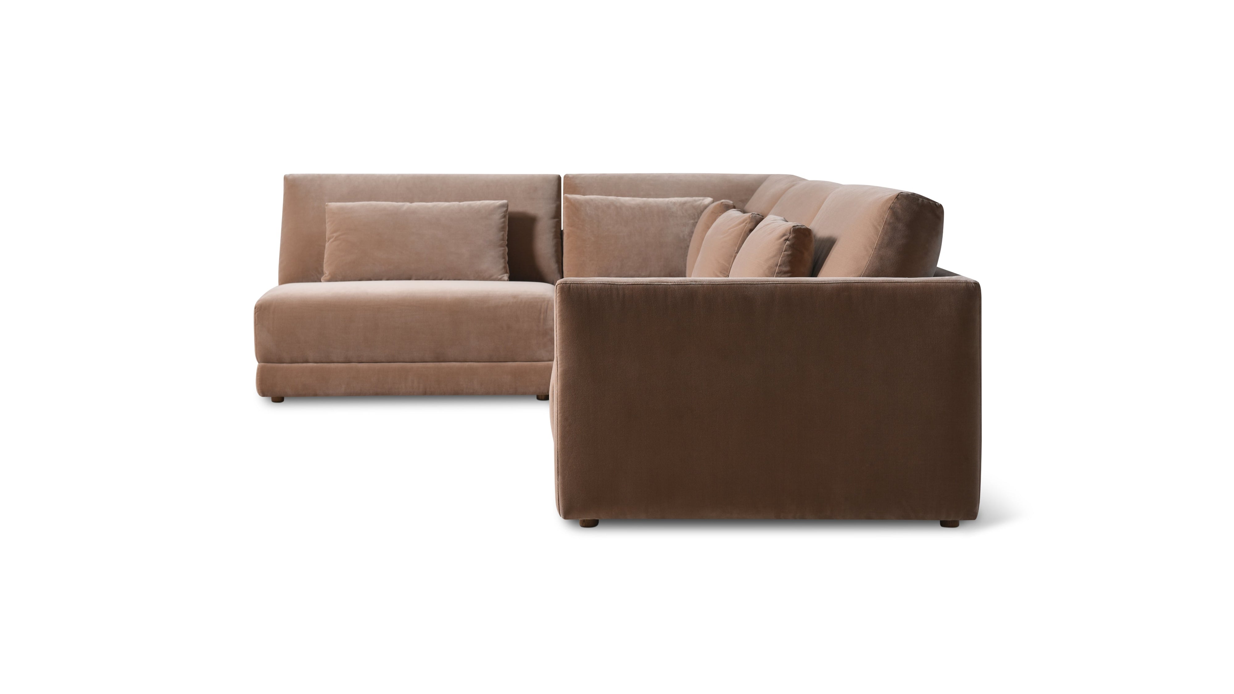 Wind Down 4-Piece Modular Sectional, Left, Doe - Image 9