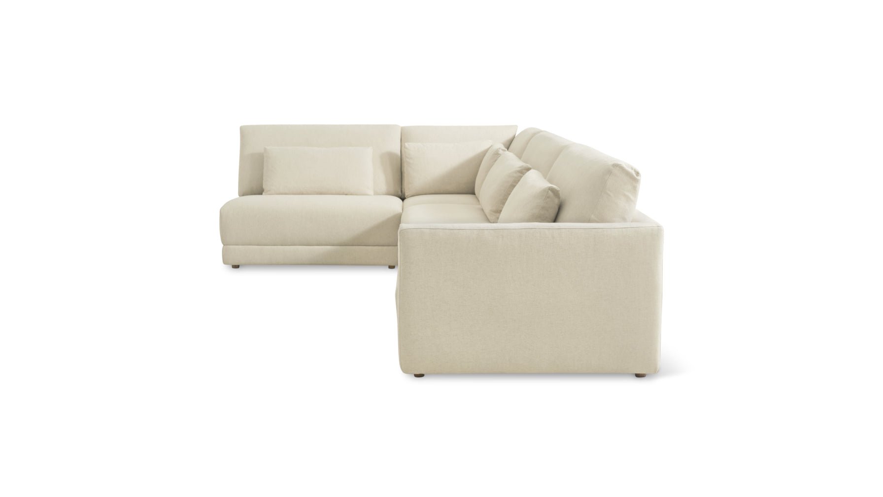 Wind Down 4-Piece Modular Sectional, Left, Beach - Image 9