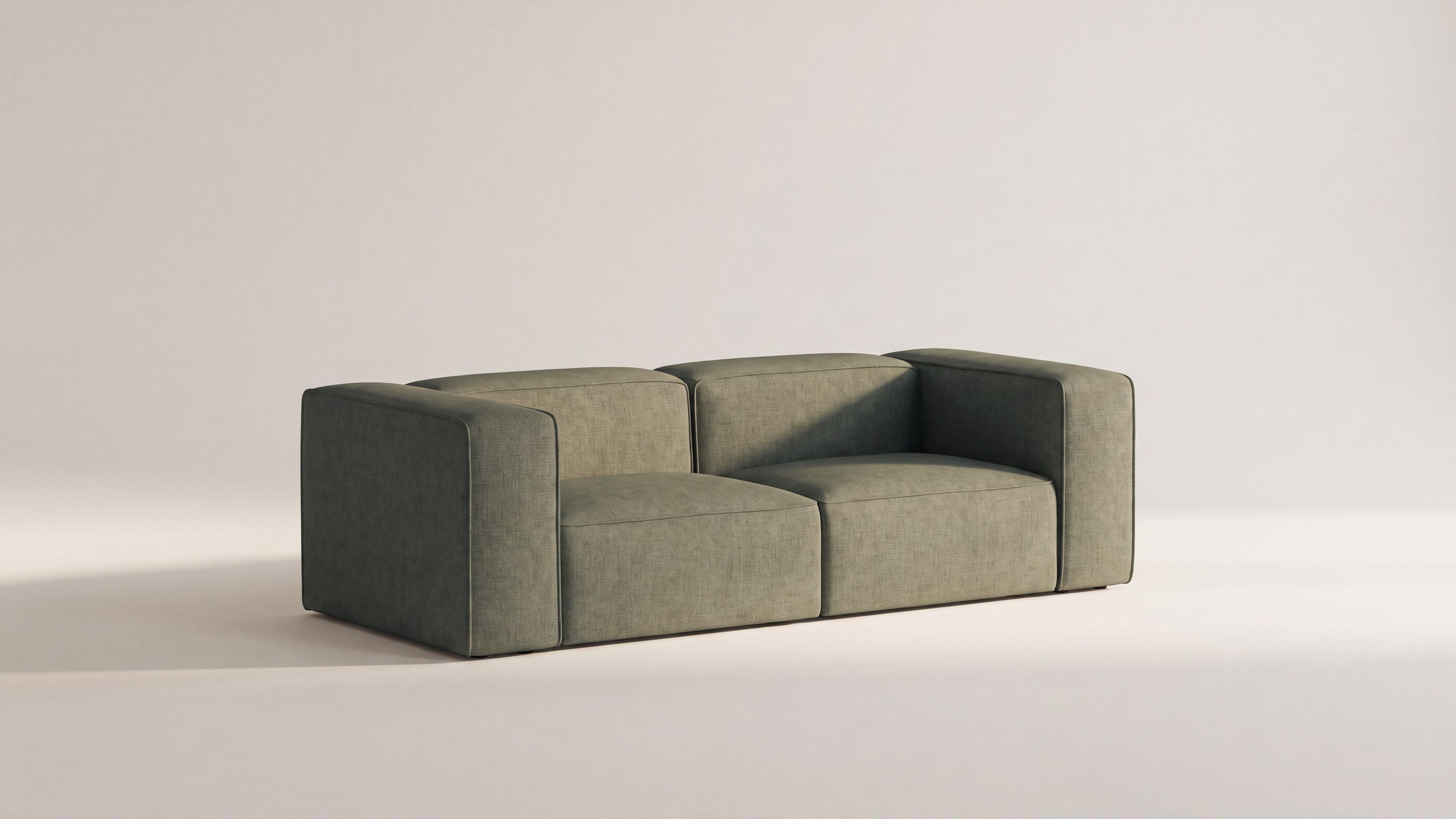 Common Ground 2-Piece Modular Sofa, Olive