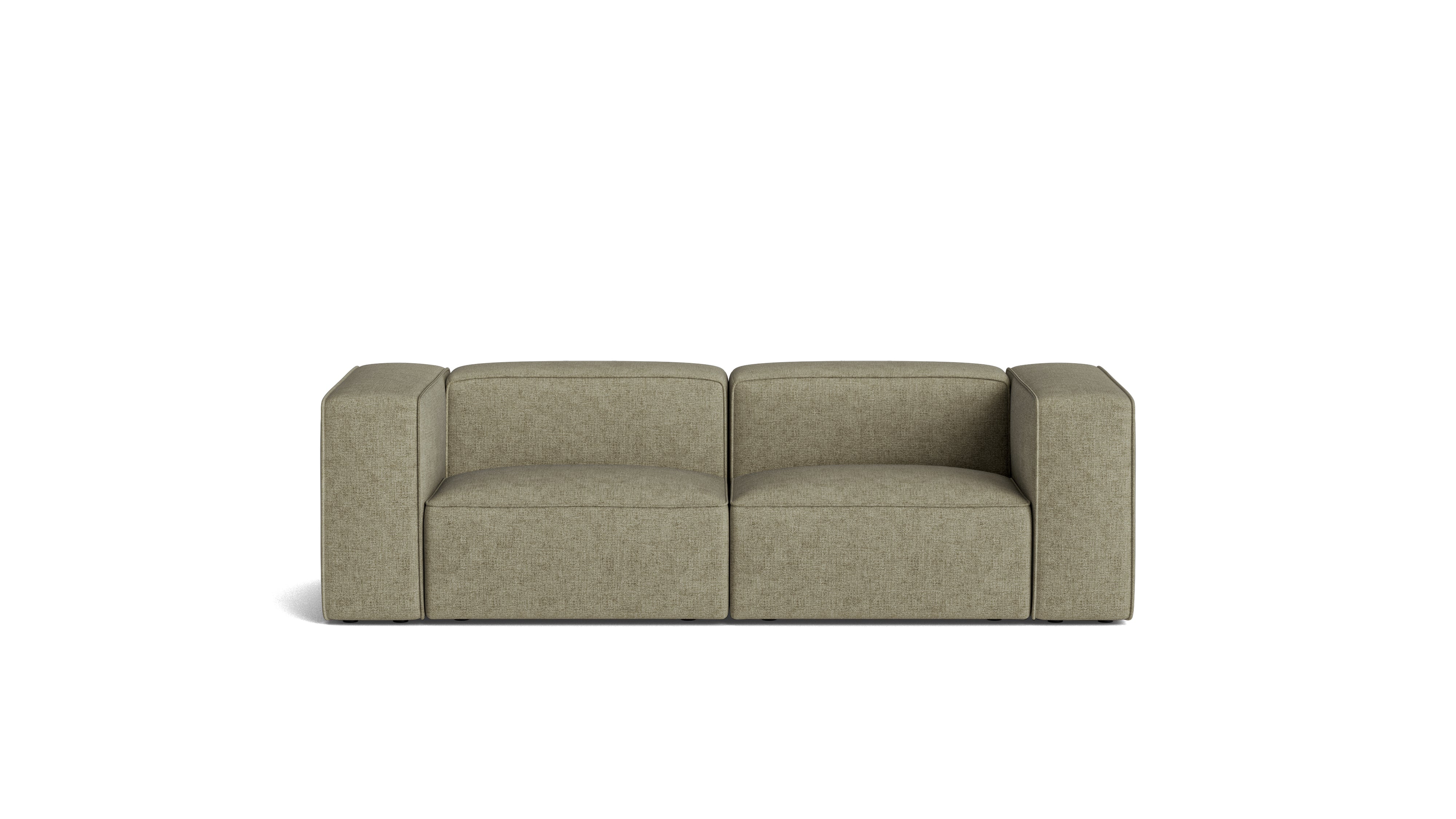 Common Ground 2-Piece Modular Sofa, Olive