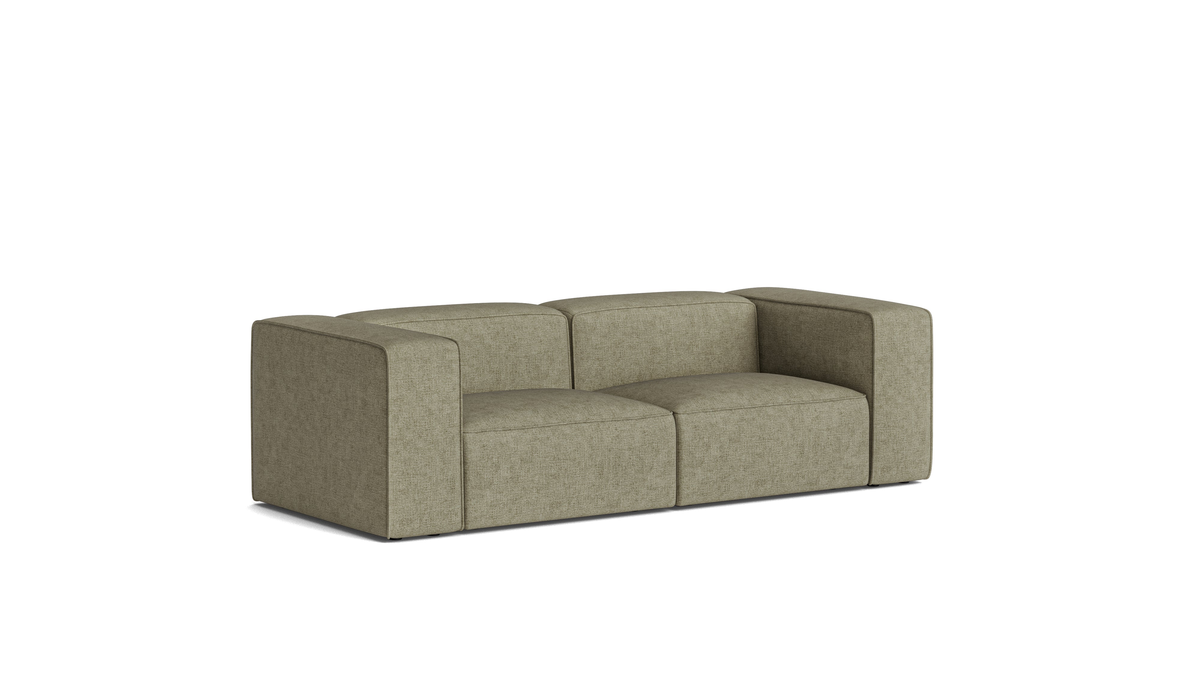 Common Ground 2-Piece Modular Sofa, Olive