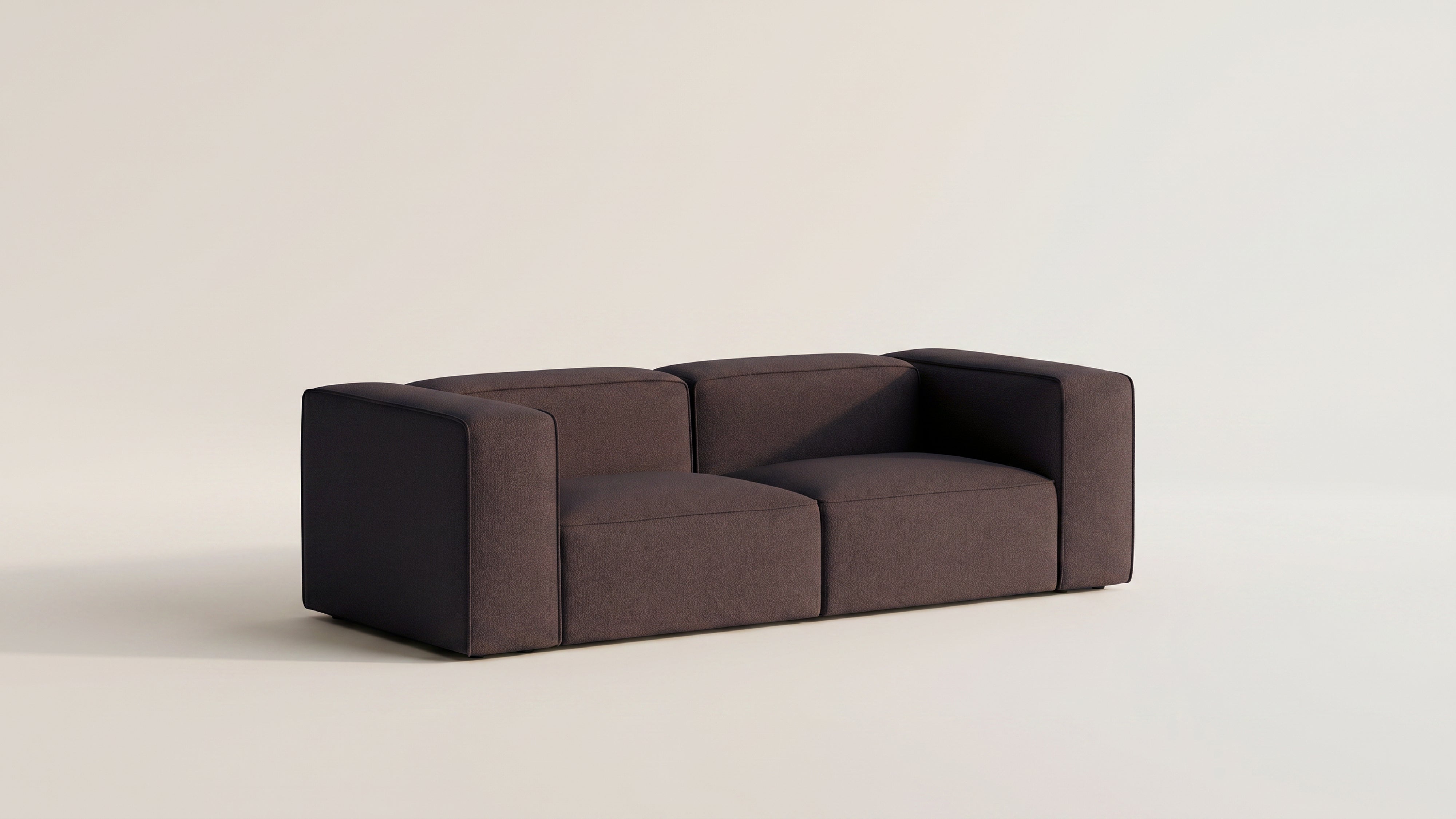 Common Ground 2-Piece Modular Sofa, Brownie