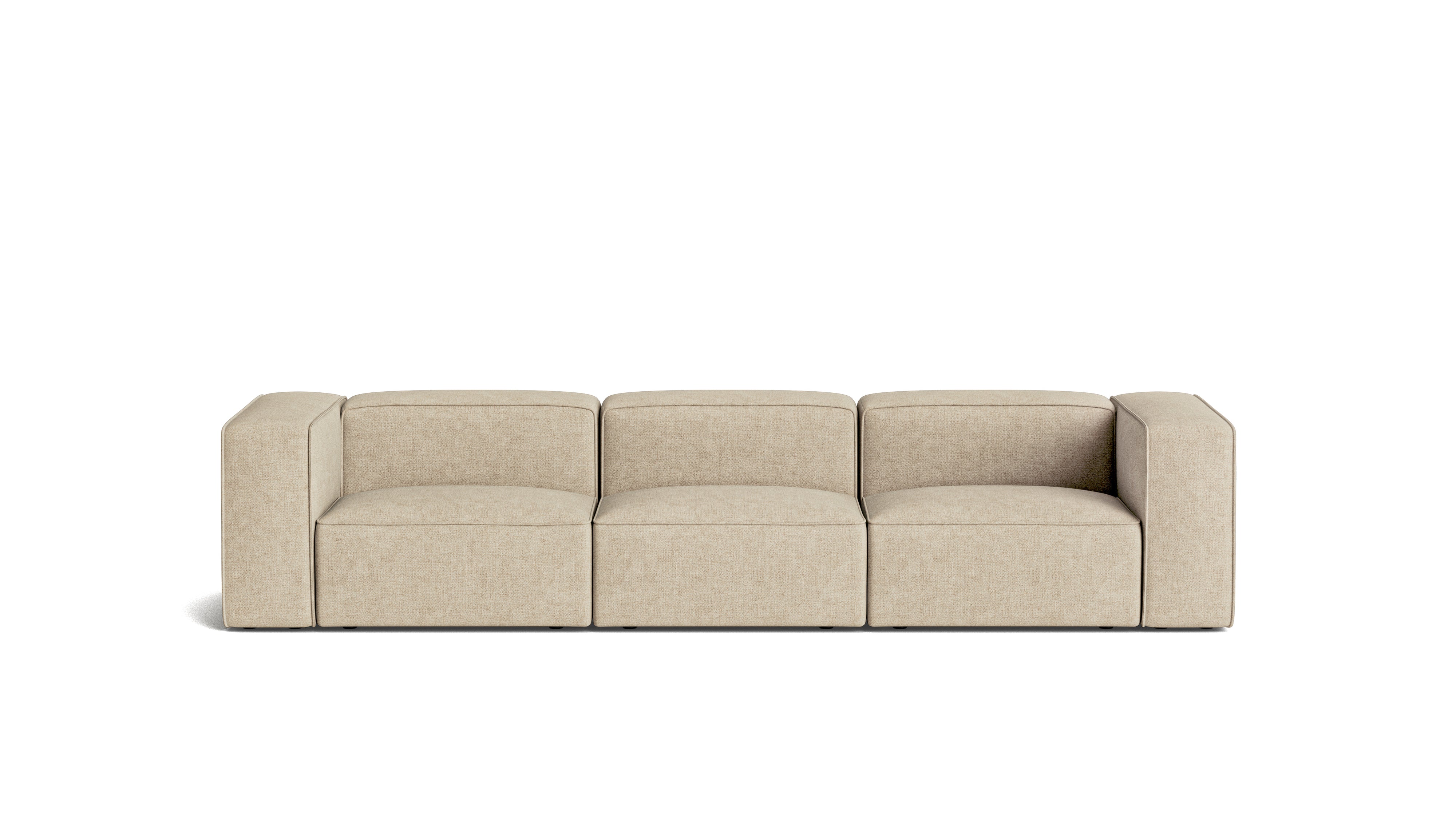 Common Ground 3-Piece Modular Sofa, Wheat