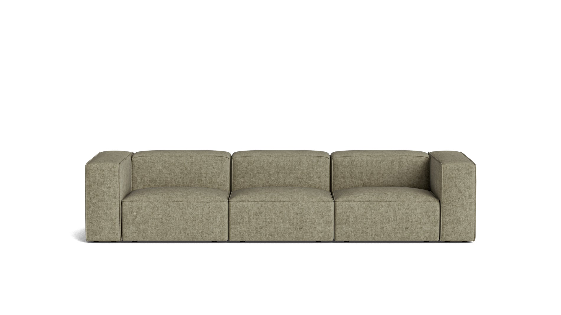 Common Ground 3-Piece Modular Sofa, Olive_image