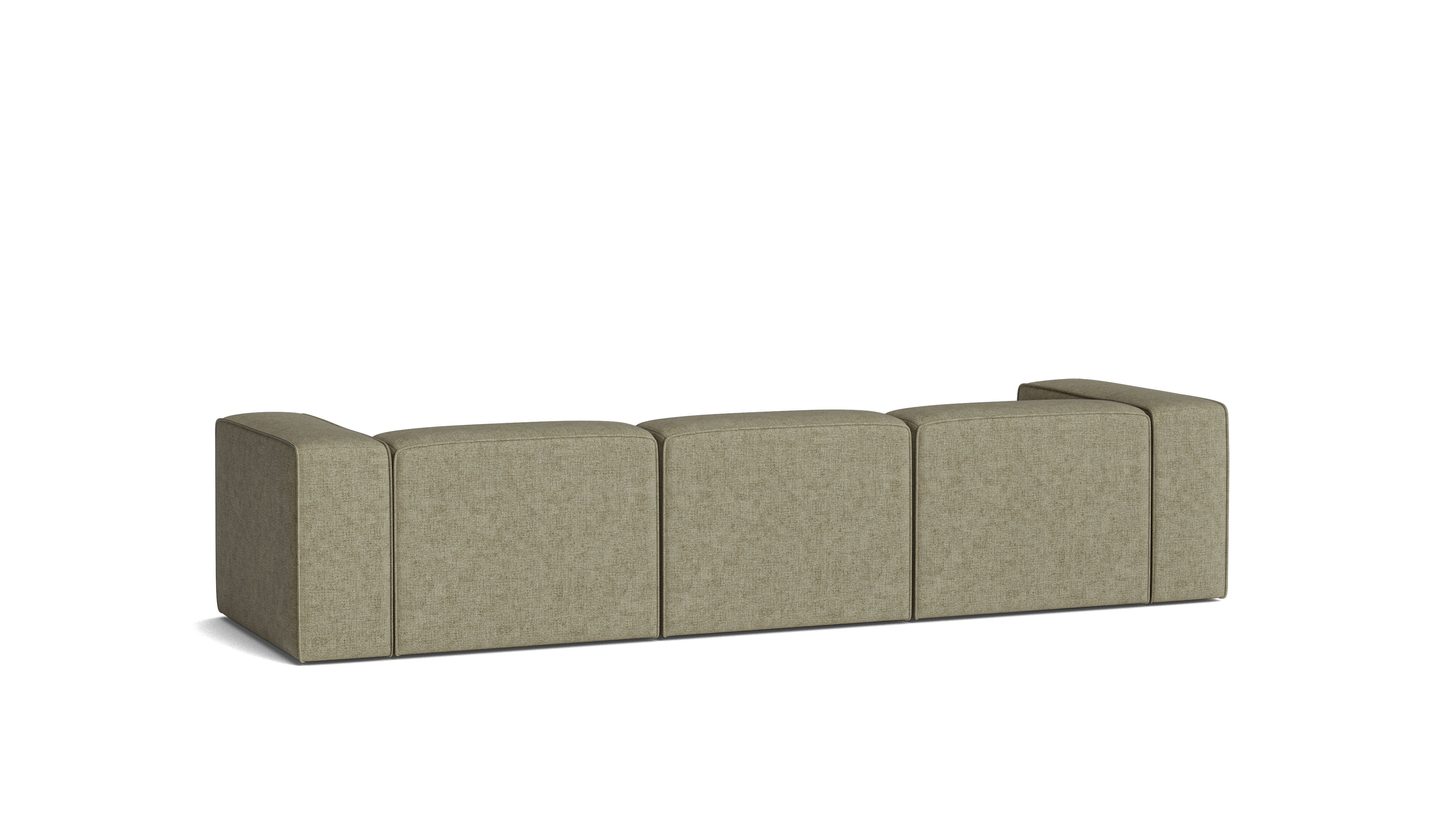 Common Ground 3-Piece Modular Sofa, Olive