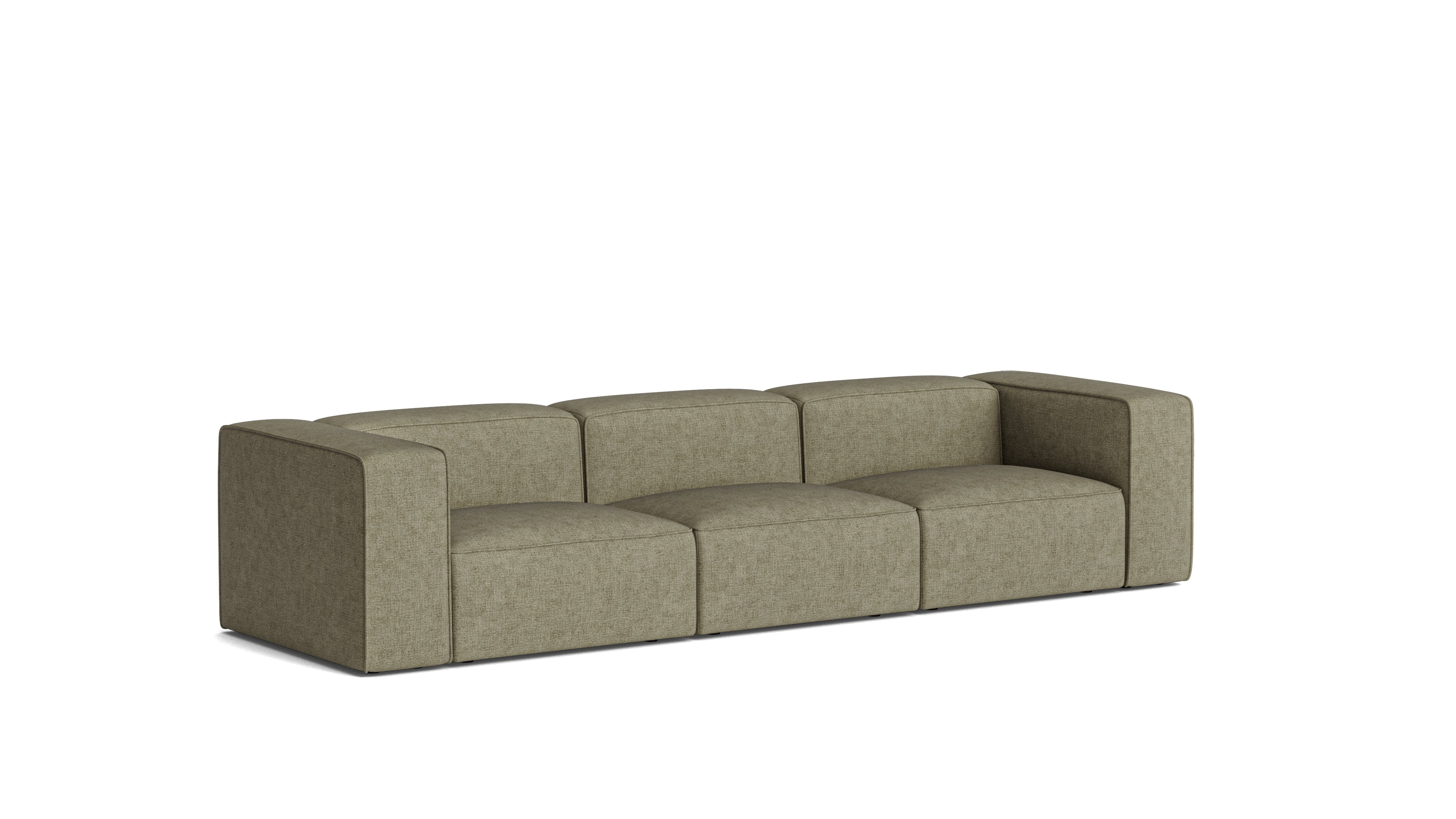 Common Ground 3-Piece Modular Sofa, Olive