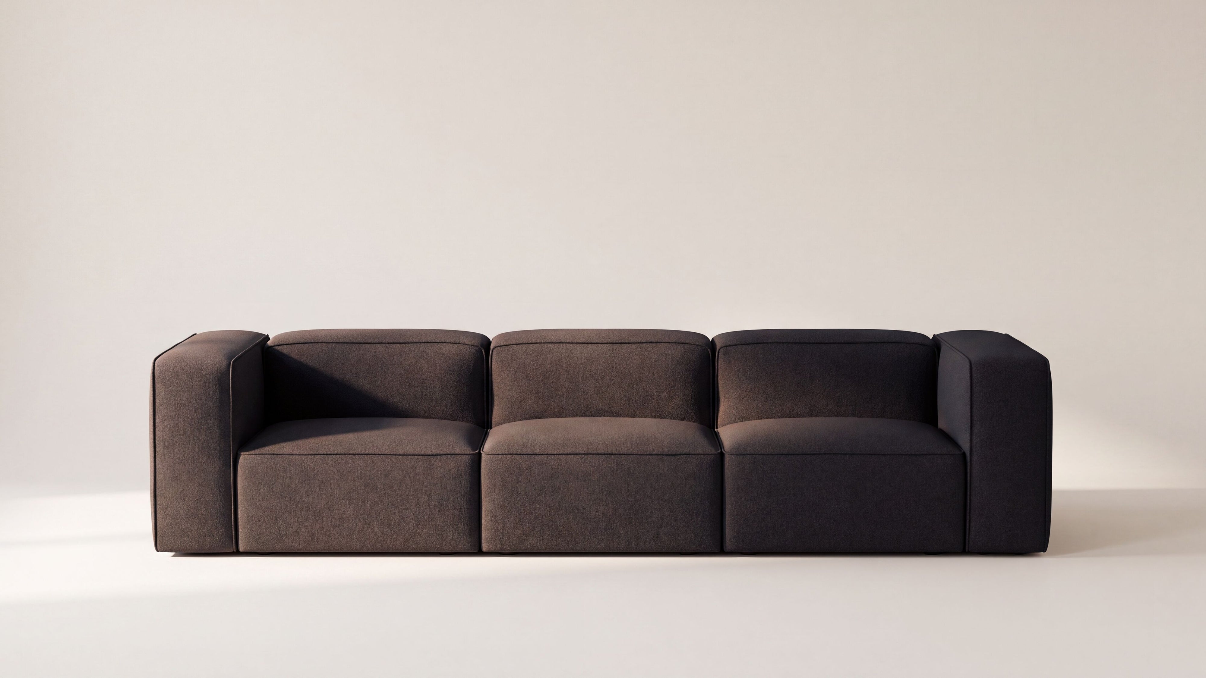 Common Ground 3-Piece Modular Sofa, Brownie