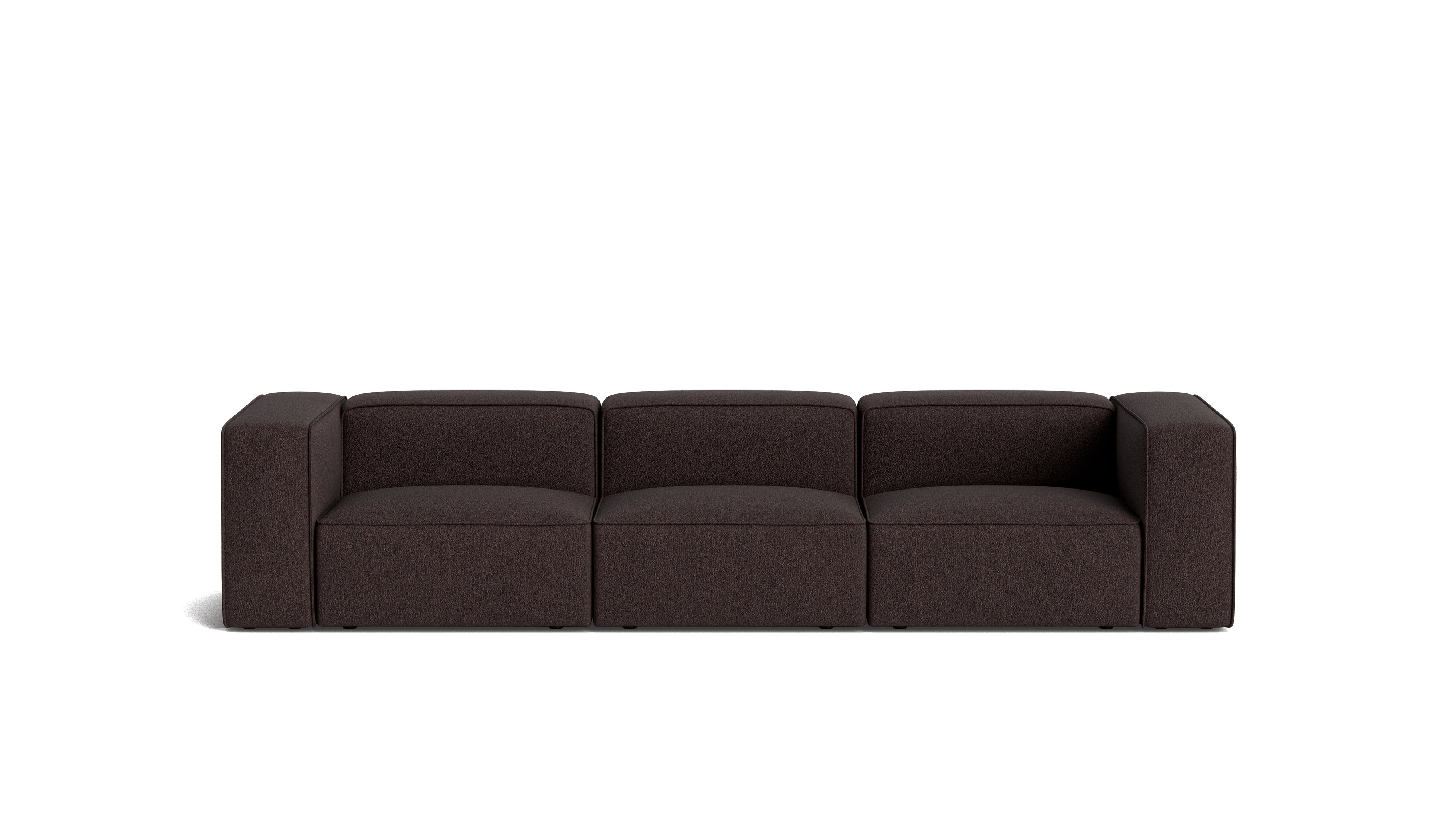 Common Ground 3-Piece Modular Sofa, Brownie