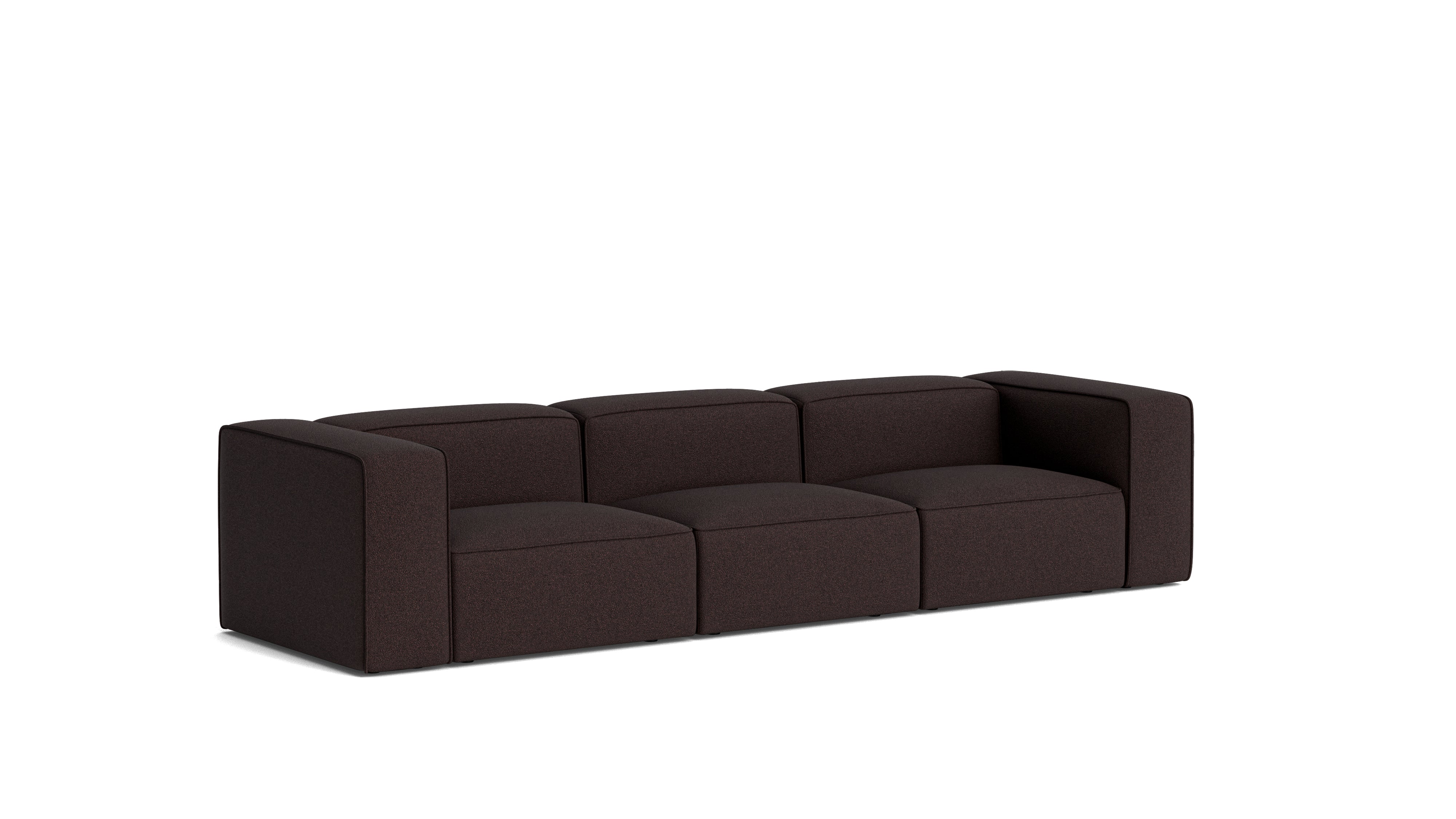 Common Ground 3-Piece Modular Sofa, Brownie