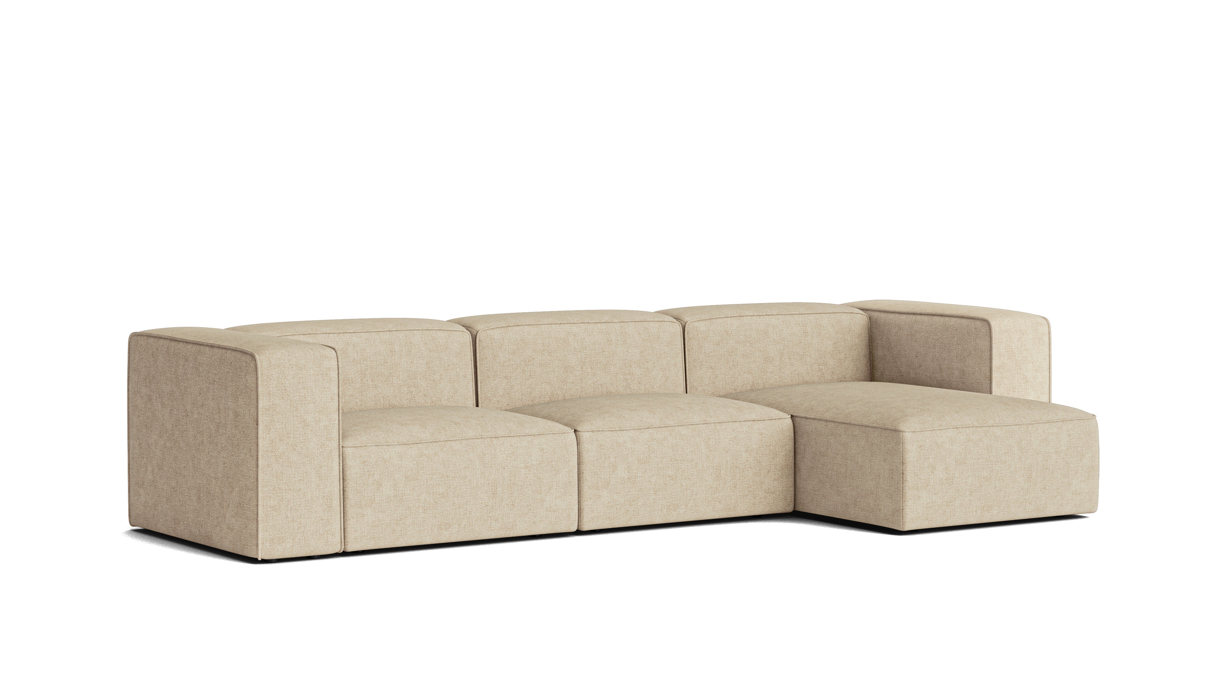 Common Ground 3-Piece Modular Sectional, Right, Wheat