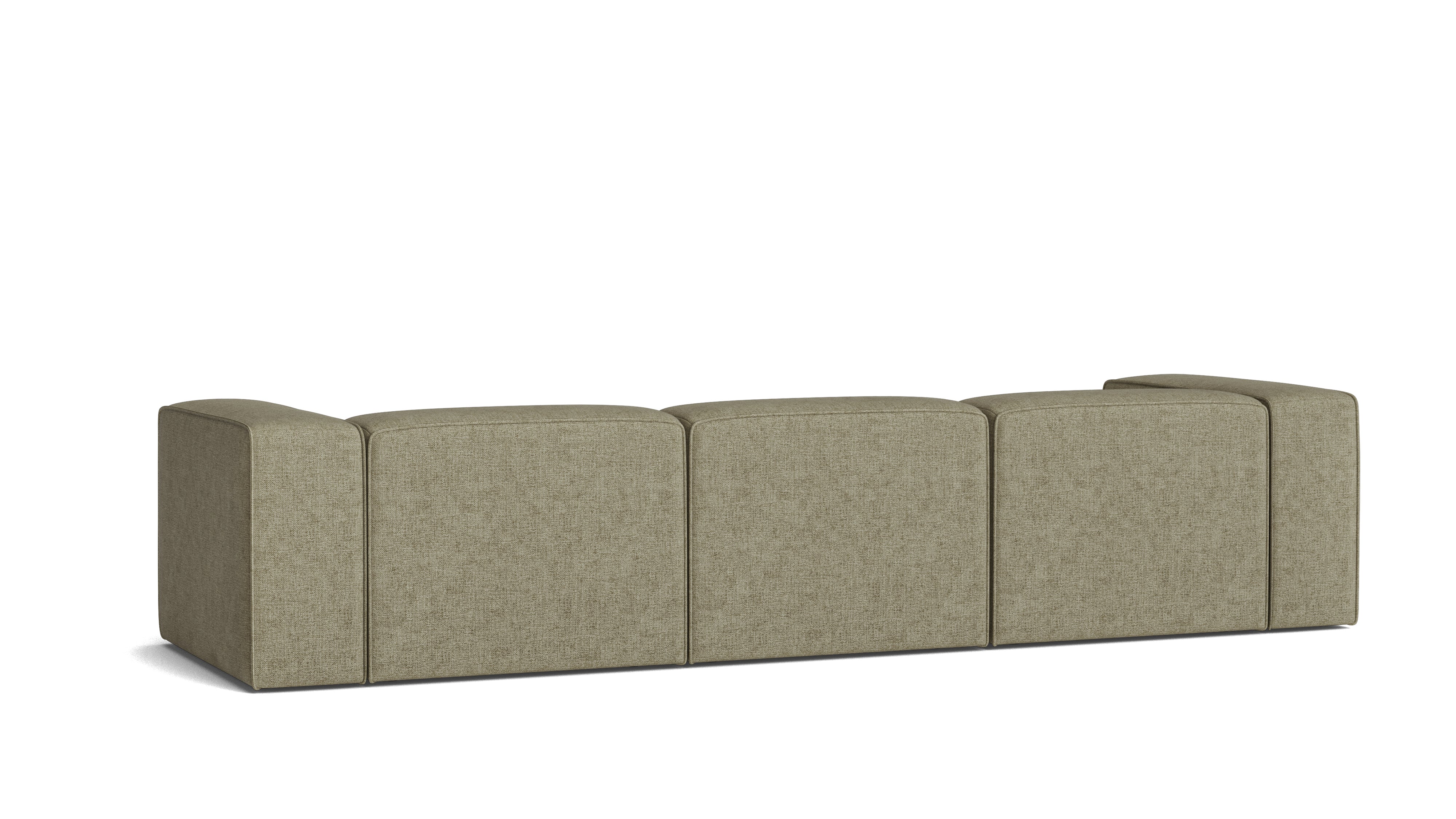 Common Ground 3-Piece Modular Sectional, Right, Olive