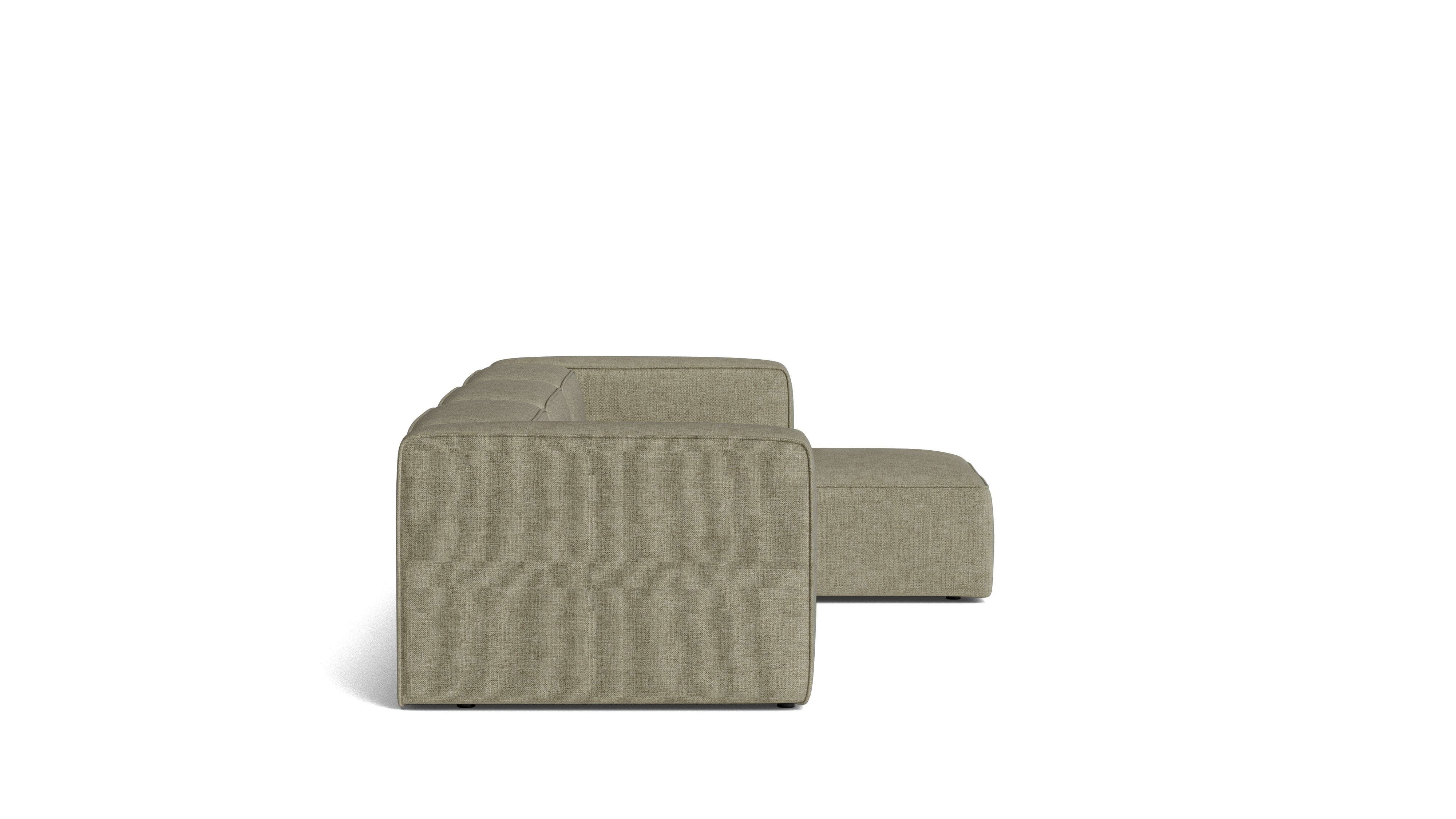 Common Ground 3-Piece Modular Sectional, Right, Olive