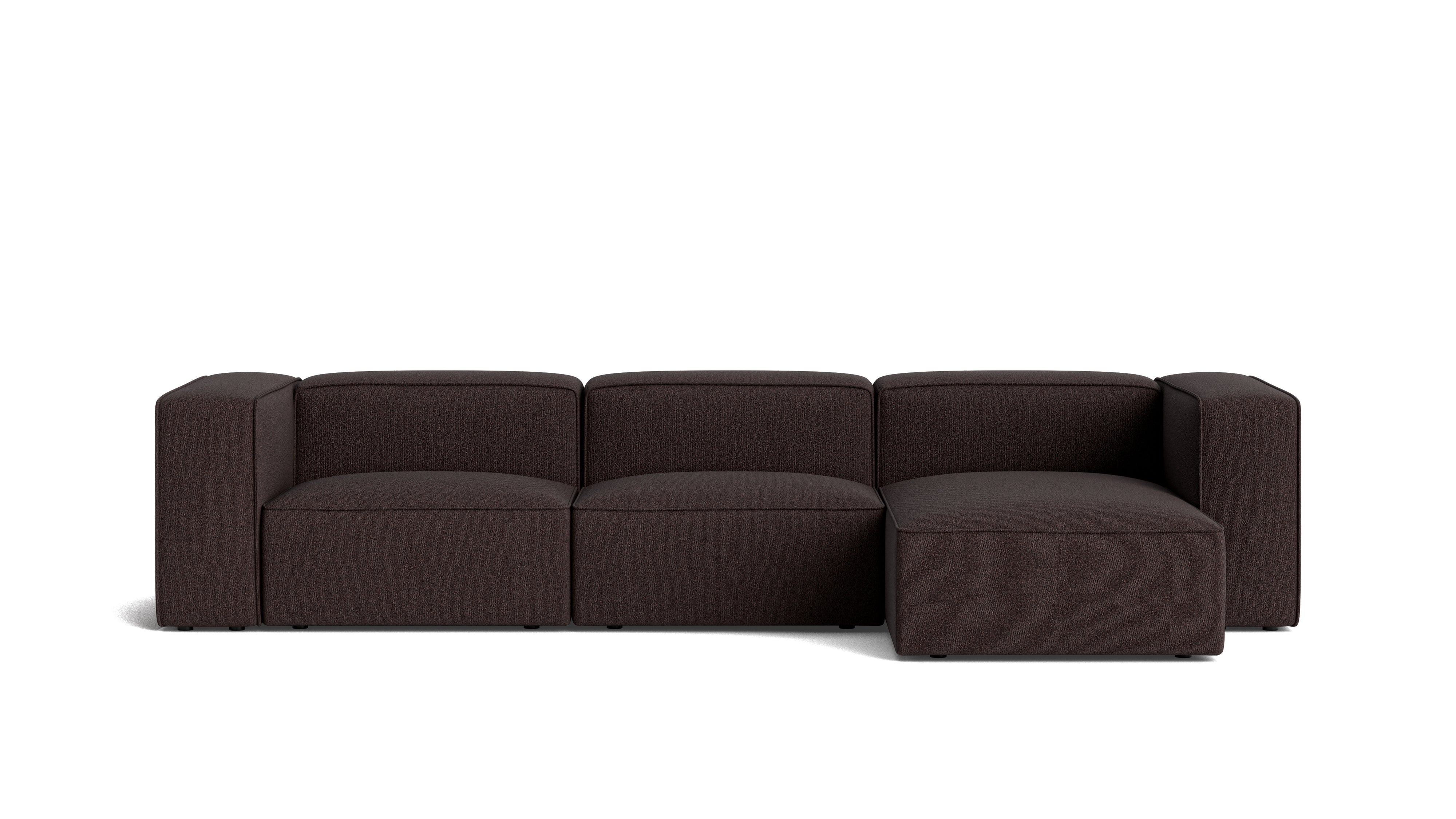 Common Ground 3-Piece Modular Sectional, Right, Brownie