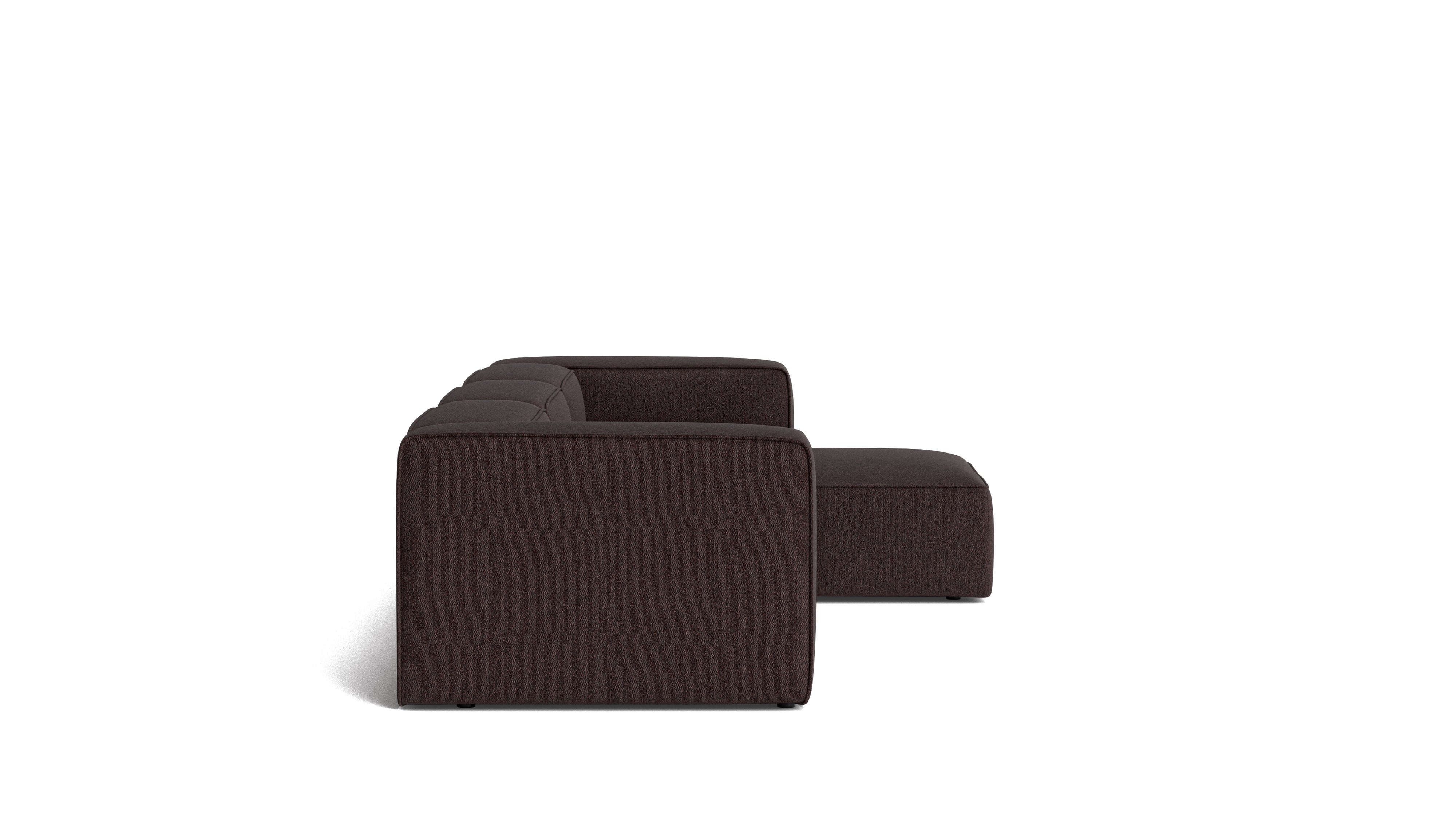 Common Ground 3-Piece Modular Sectional, Right, Brownie