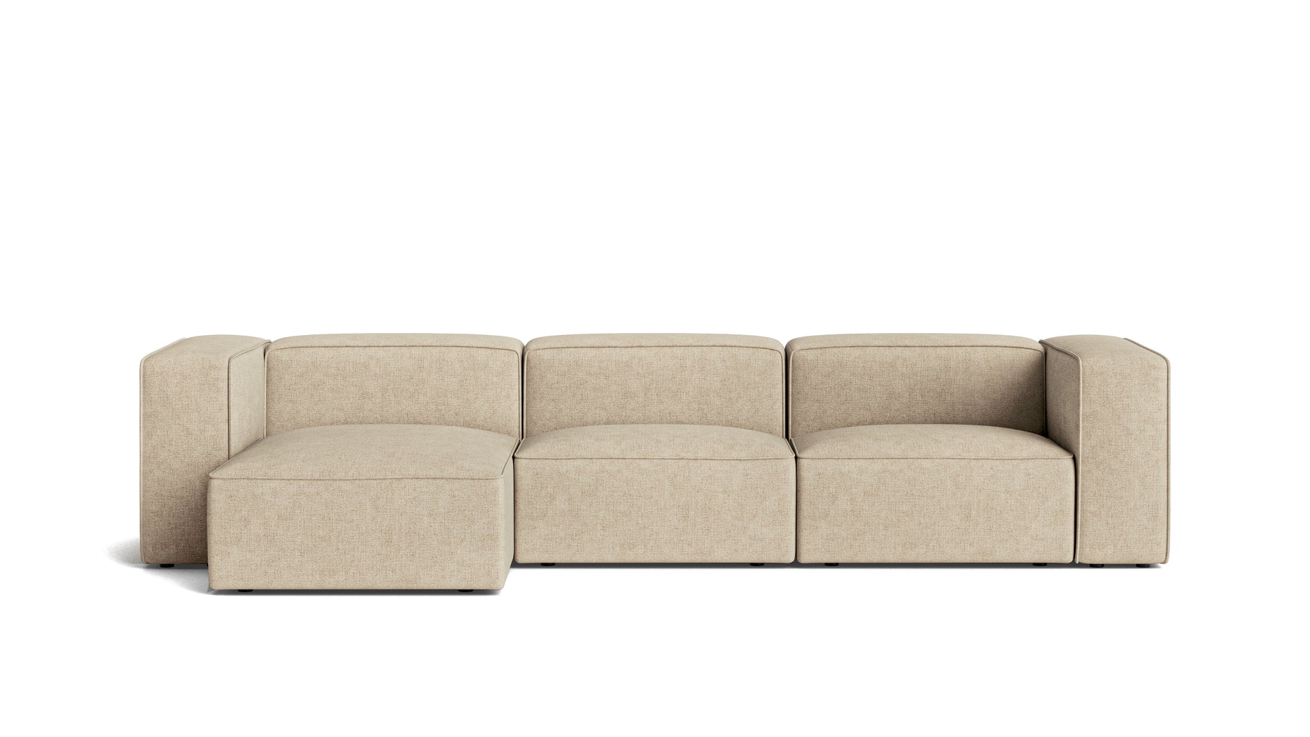 Common Ground 3-Piece Modular Sectional, Left, Wheat_image