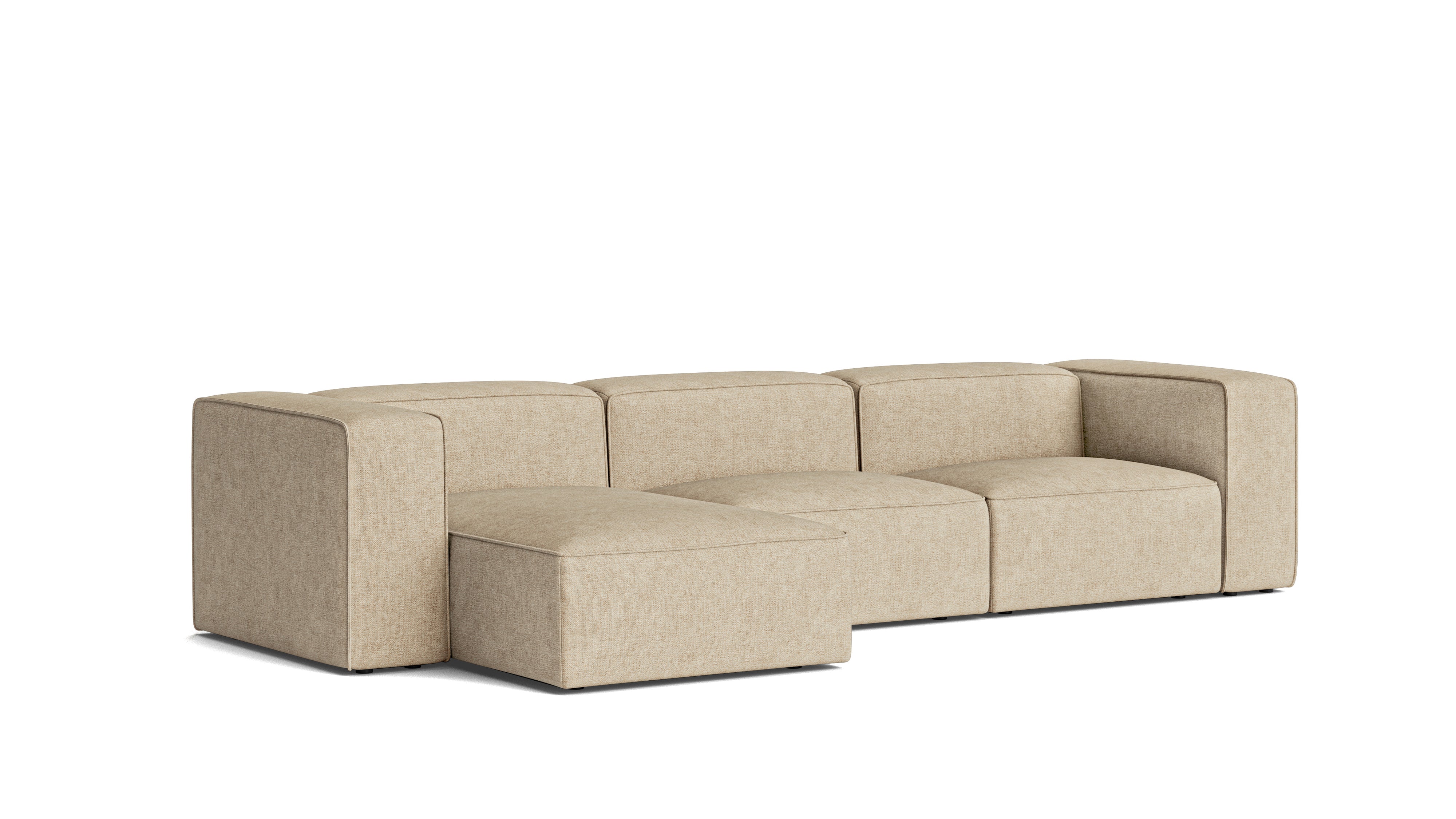 Common Ground 3-Piece Modular Sectional, Left, Wheat