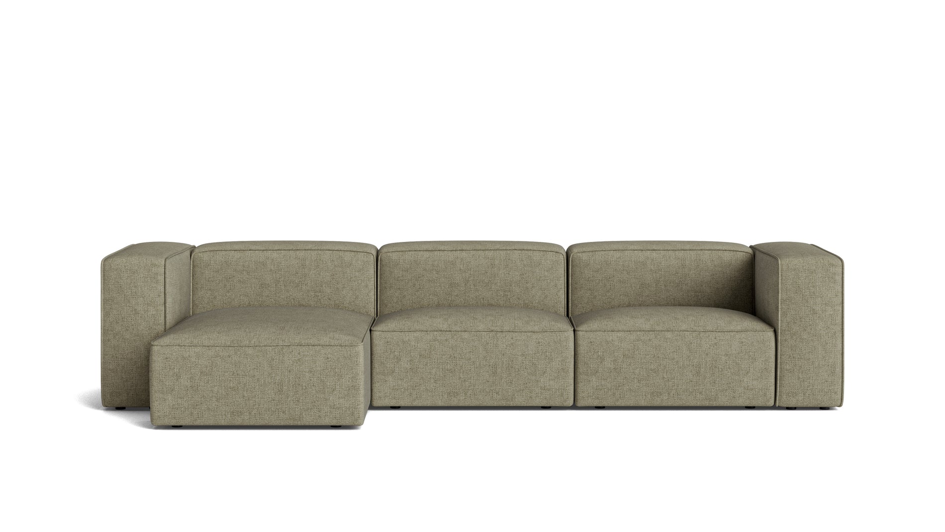 Common Ground 3-Piece Modular Sectional, Left, Olive_image