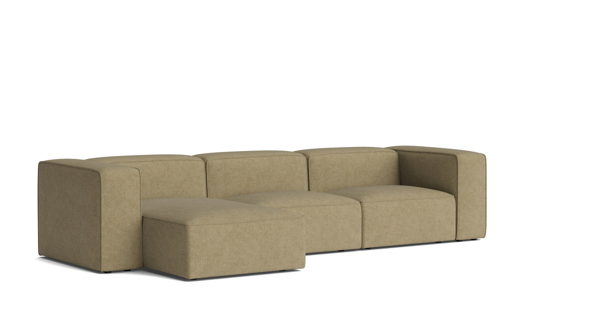 Common Ground 3-Piece Modular Sectional, Left, Olive
