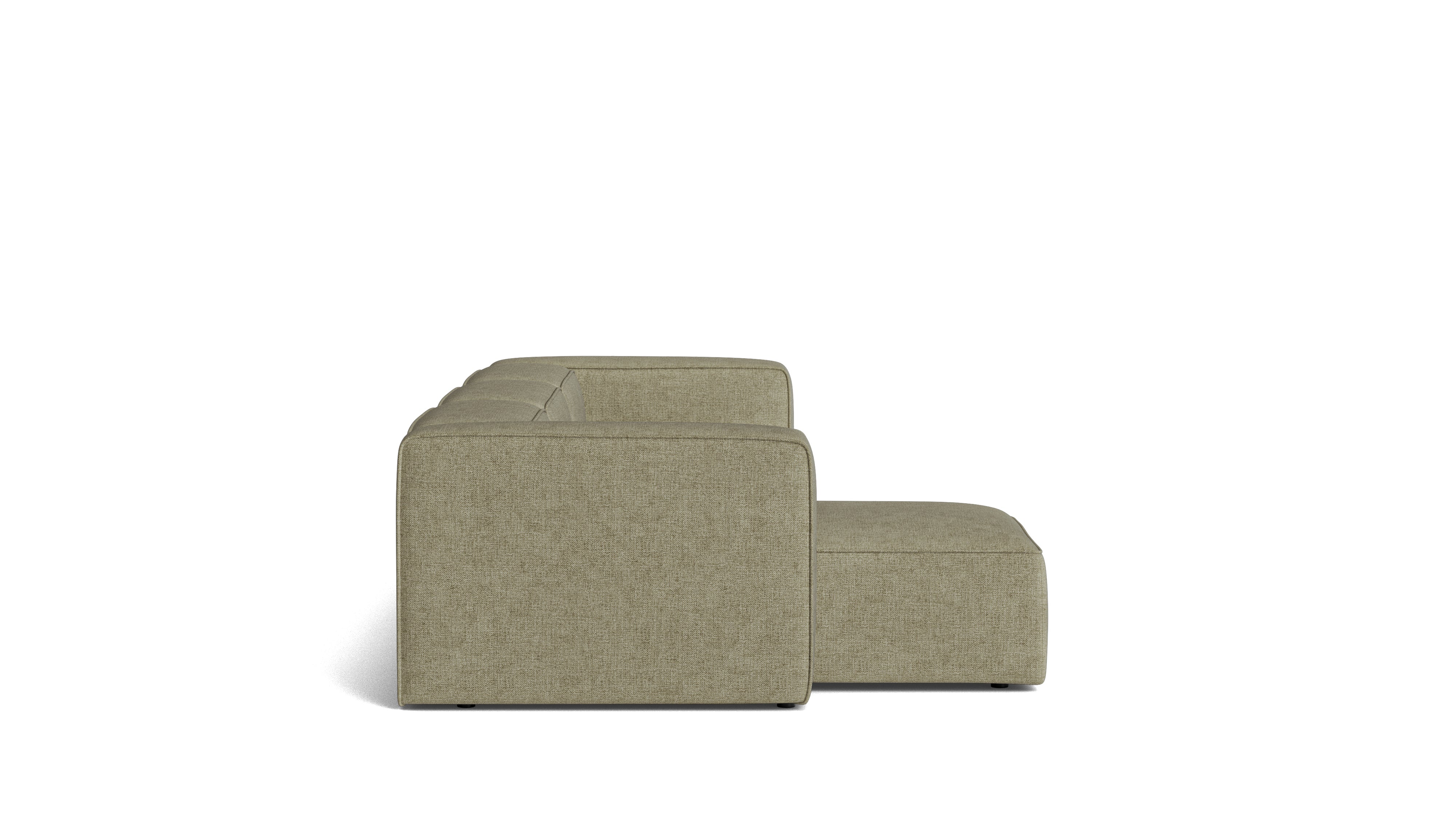 Common Ground 3-Piece Modular Sectional, Left, Olive