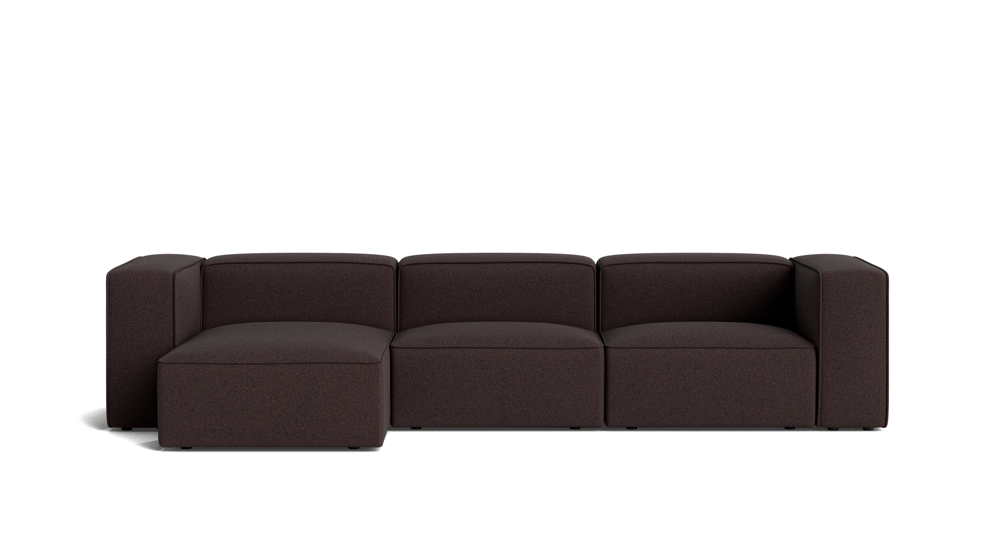 Common Ground 3-Piece Modular Sectional, Left, Brownie