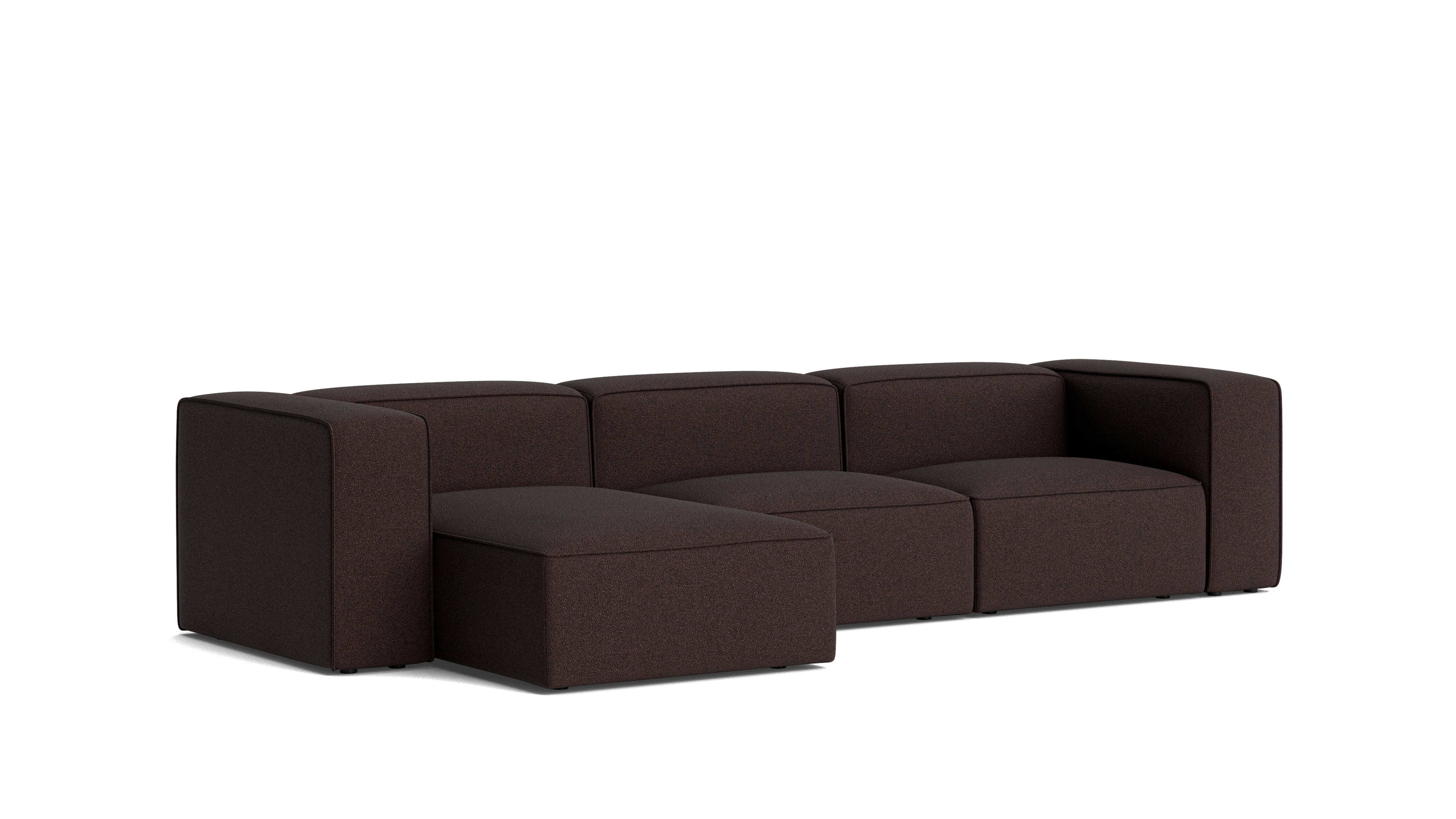 Common Ground 3-Piece Modular Sectional, Left, Brownie