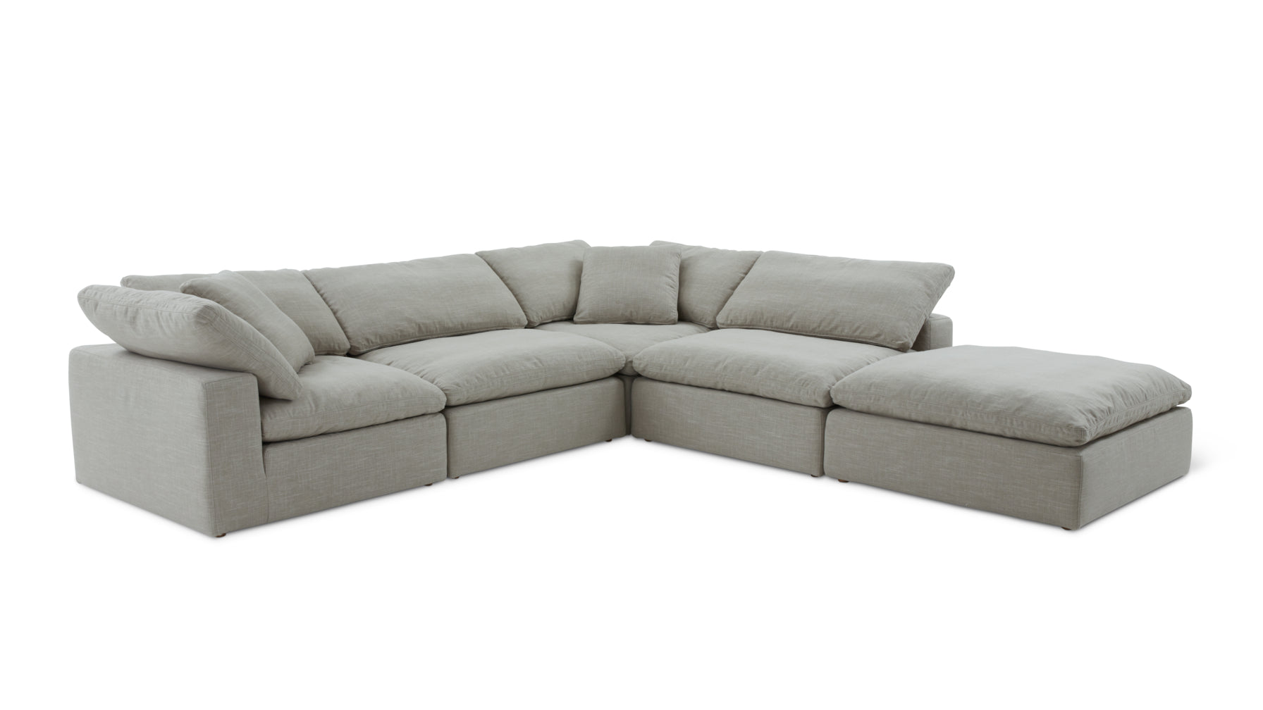 Movie Night™ 5-Piece Modular Sectional, Standard, Light Pebble - Image 11