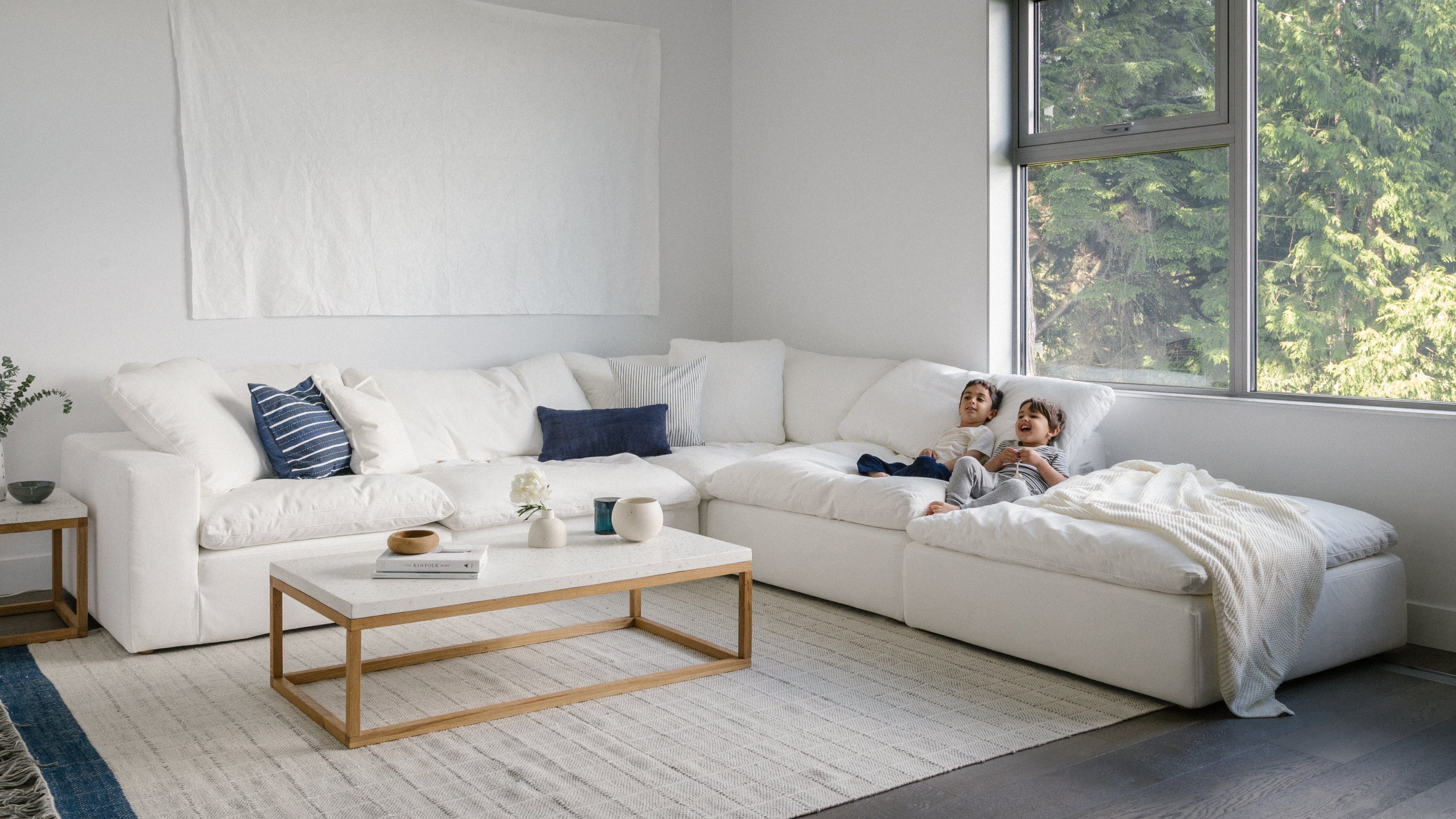 Movie Night™ 5 - Piece Modular Sectional, Large, Brie - Sundays Company CanadaSEC-YJ-901-037