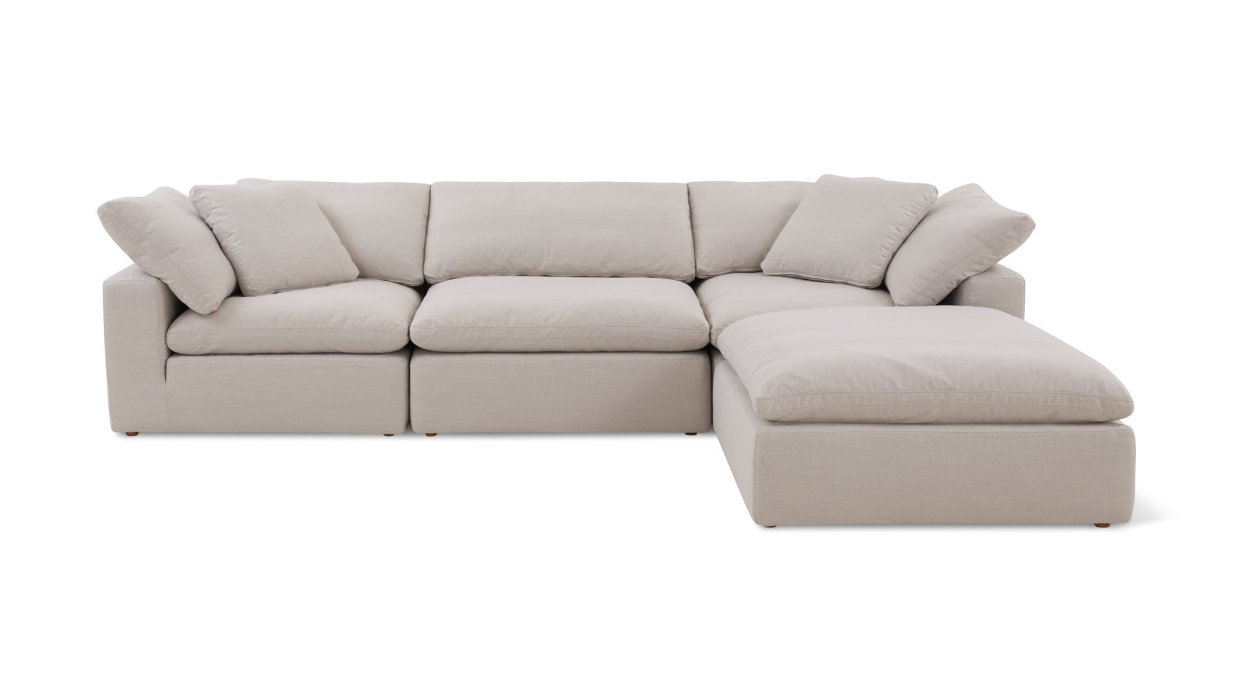 Movie Night™ 4-Piece Modular Sectional, Standard, Clay_image