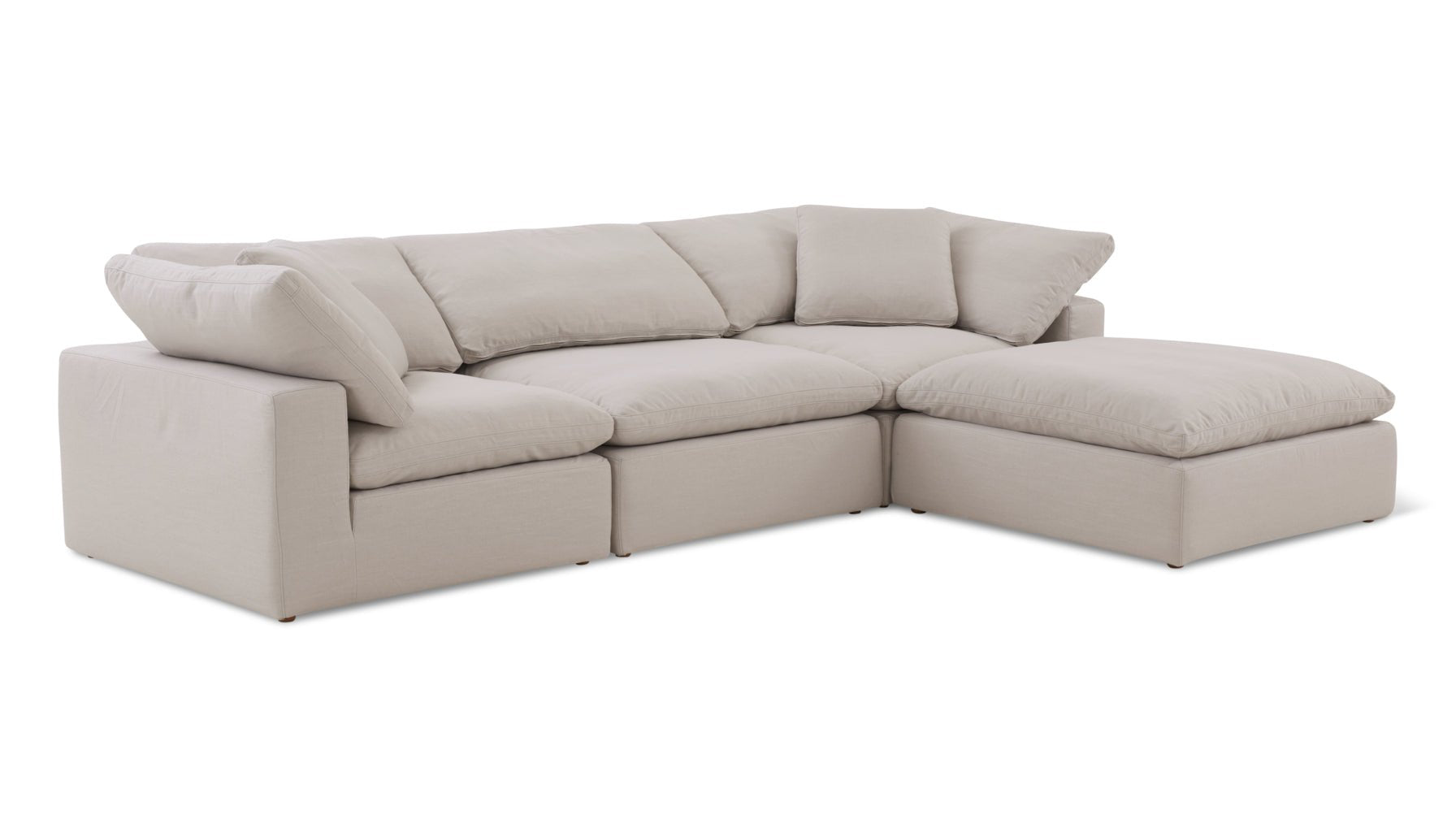 Movie Night™ 4-Piece Modular Sectional, Large, Clay - Image 11