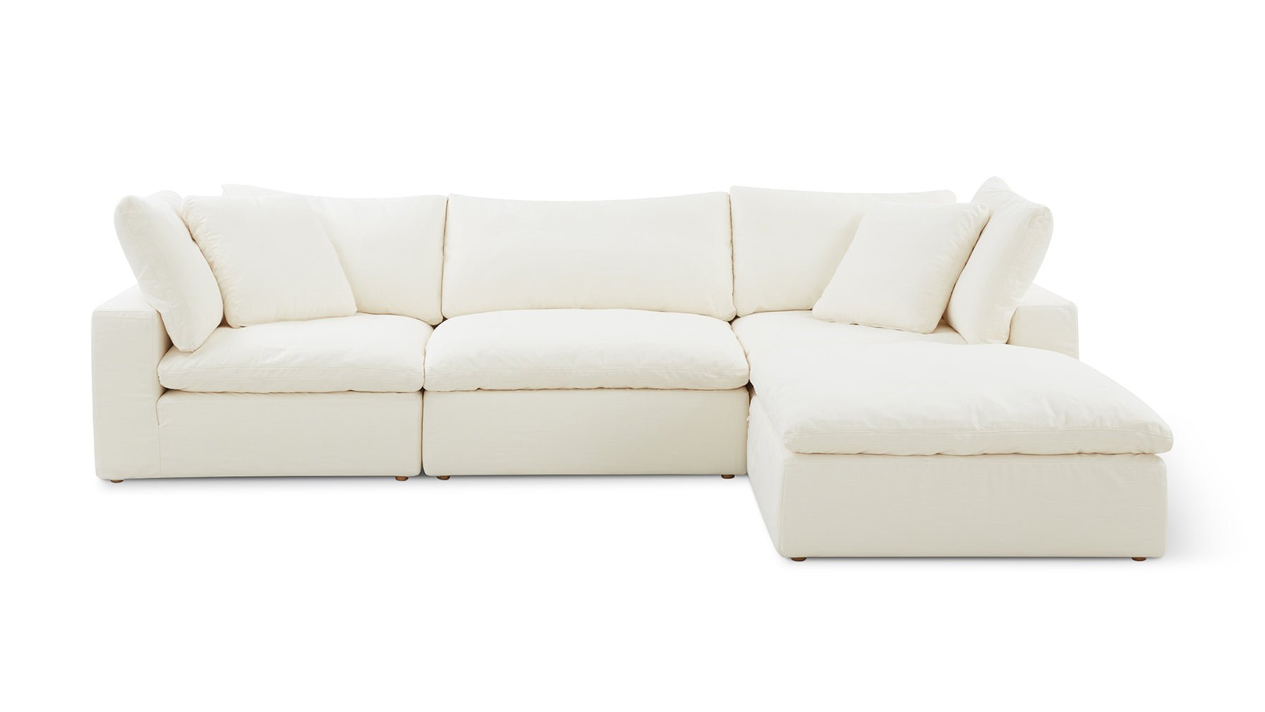 Movie Night™ 4-Piece Modular Sectional, Standard, Cream Linen_image