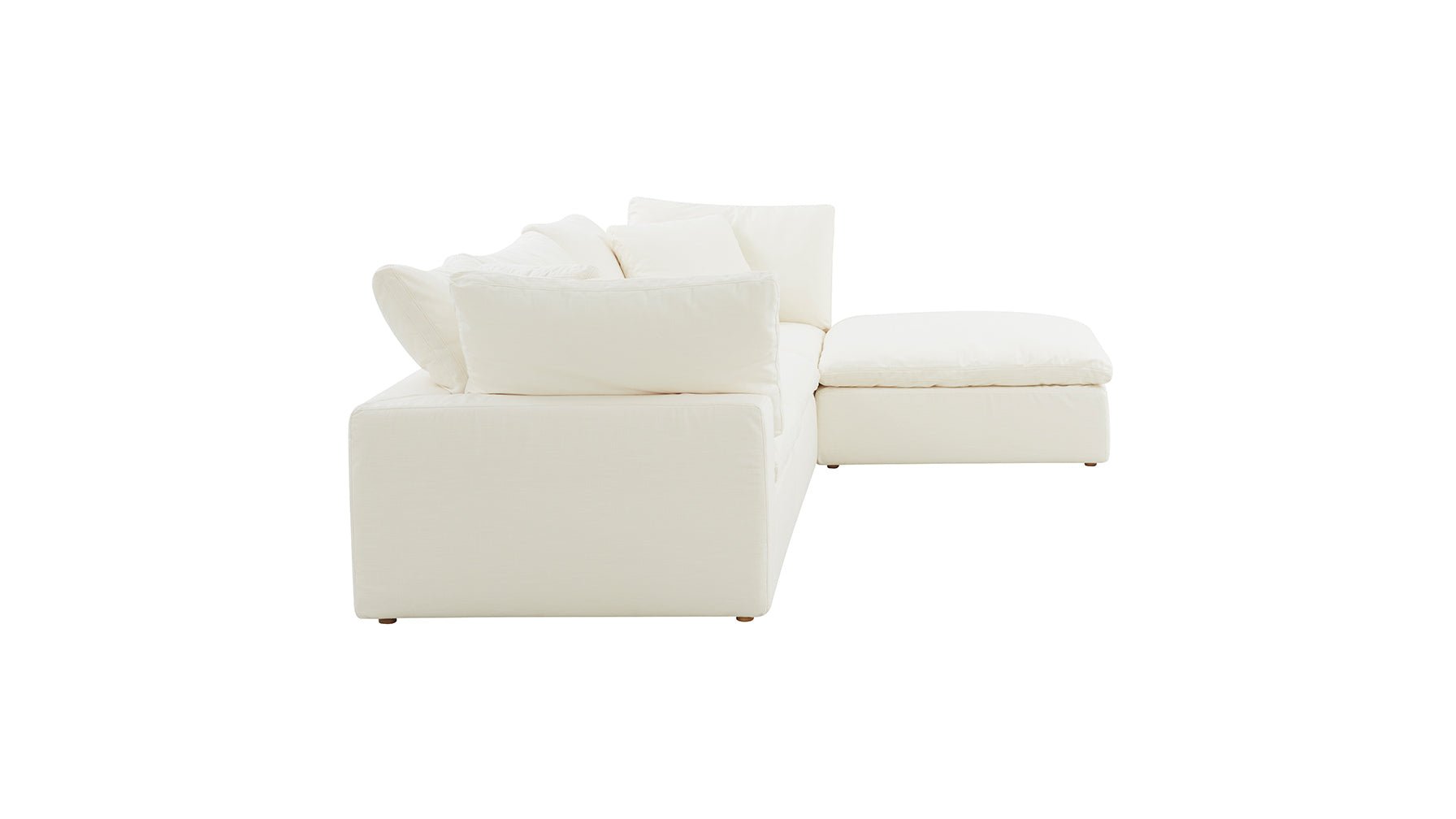 Movie Night™ 4-Piece Modular Sectional, Standard, Cream Linen - Image 10