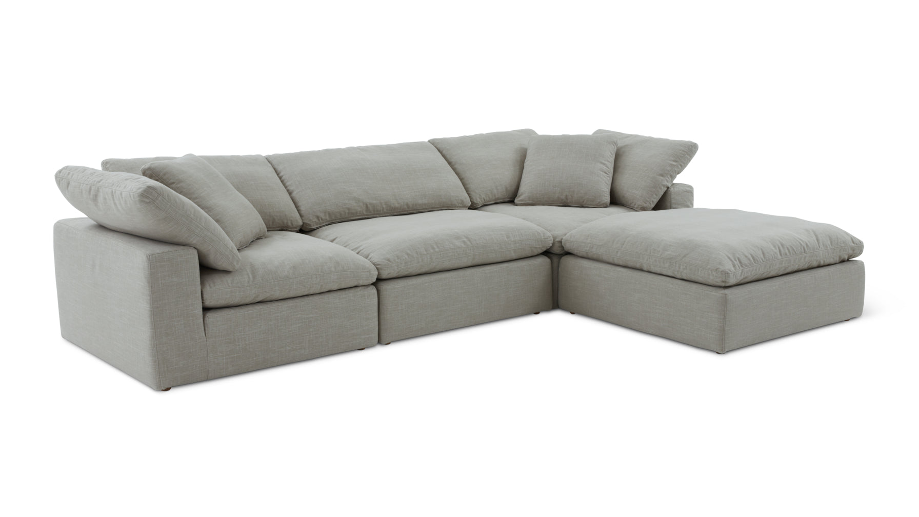 Movie Night™ 4-Piece Modular Sectional, Large, Light Pebble - Image 11