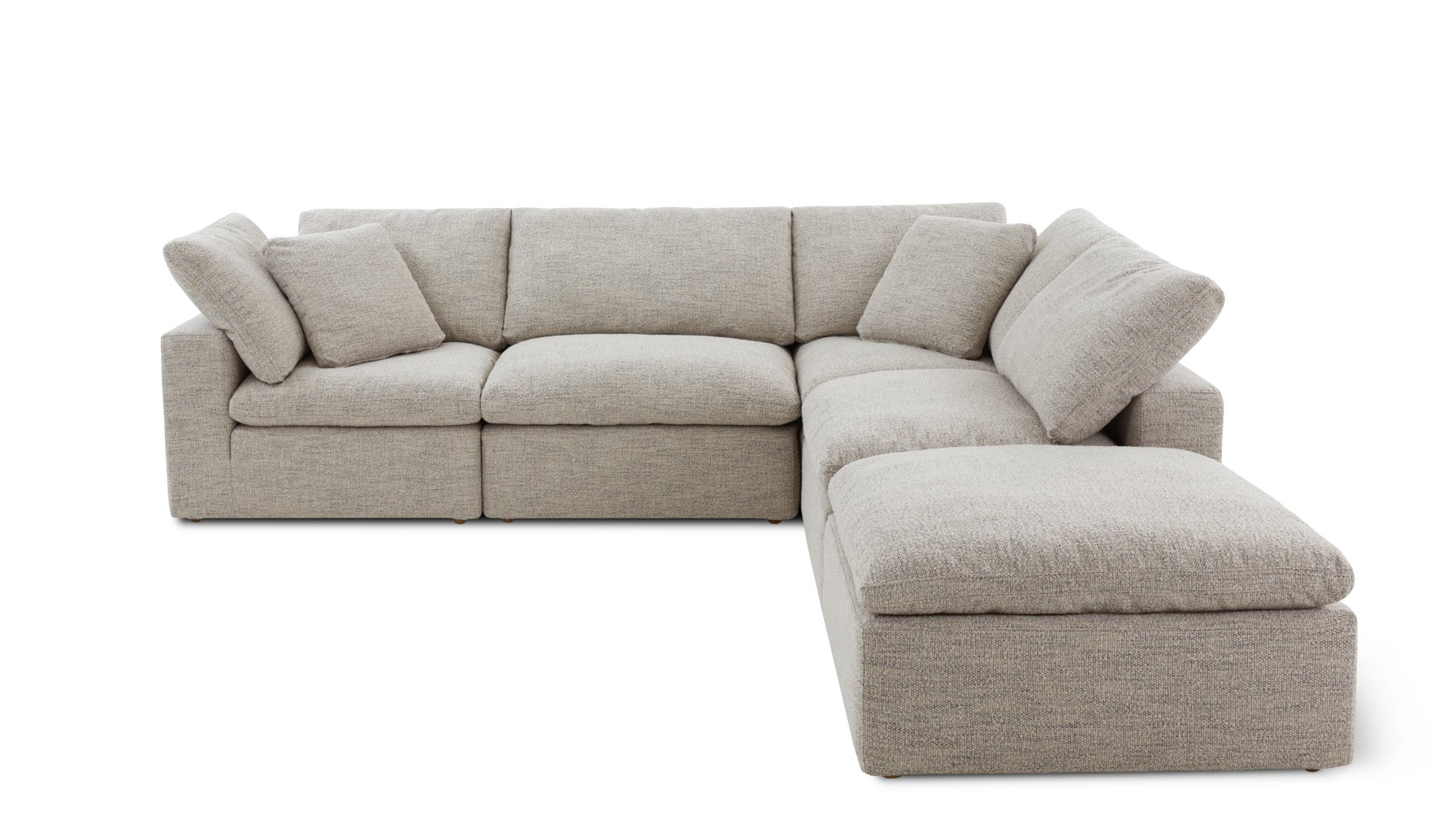 Movie Night™ 5-Piece Modular Sectional, Standard, Oatmeal_image