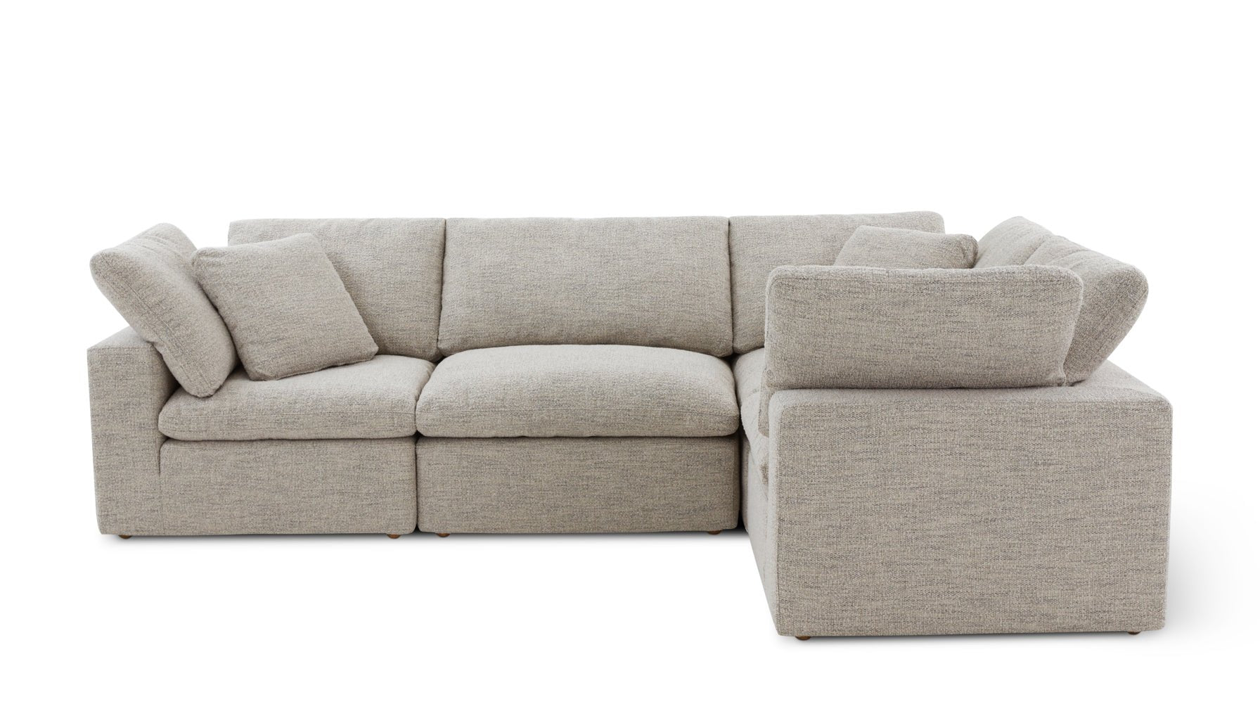 Movie Night™ 4-Piece Modular Sectional Closed, Standard, Oatmeal_image