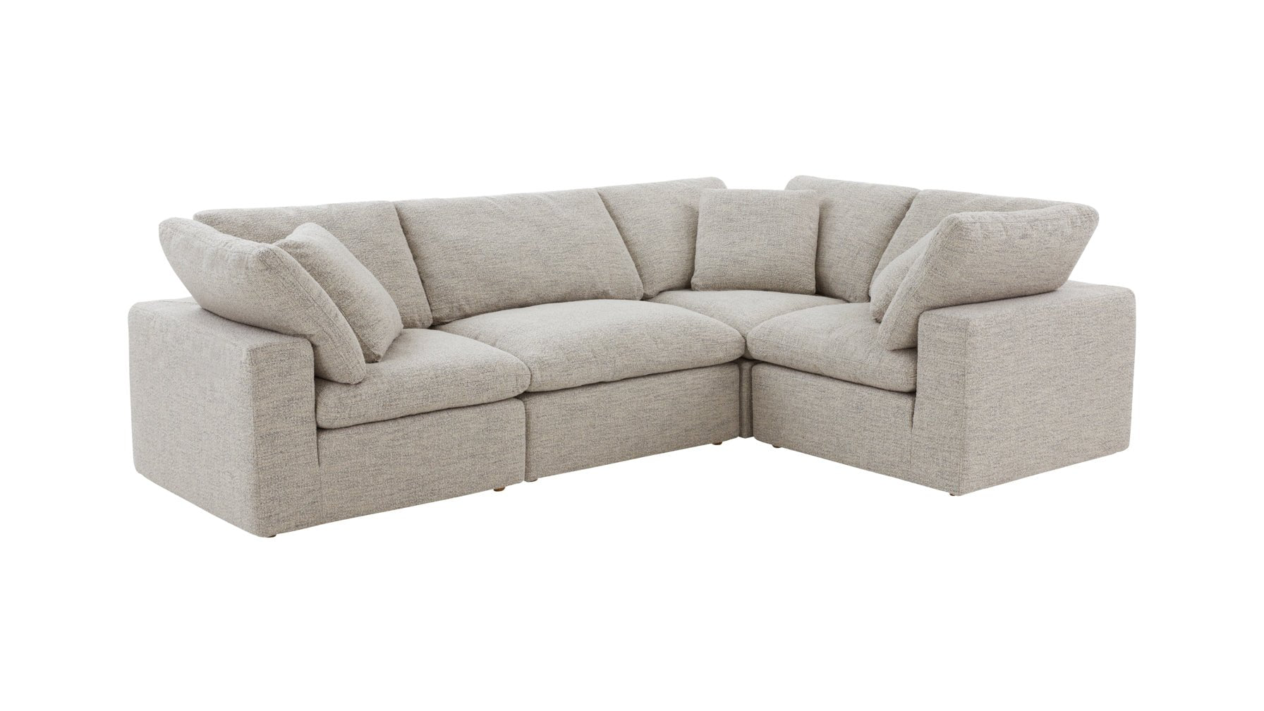 Movie Night™ 4-Piece Modular Sectional Closed, Large, Oatmeal - Image 9