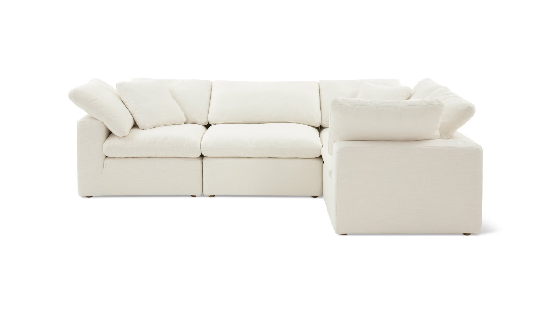 Movie Night™ 4-Piece Modular Sectional Closed, Standard, Cream Linen_image